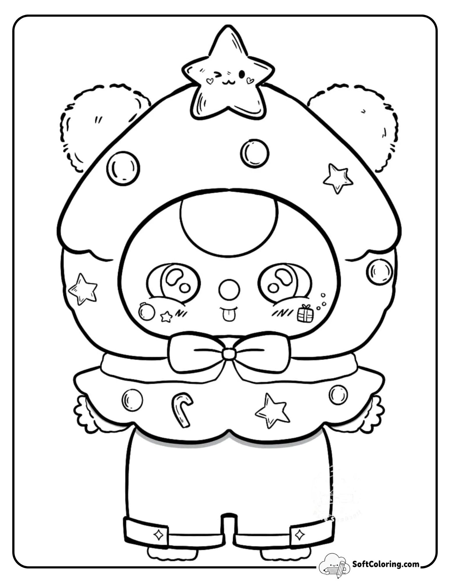 Baby Three Sweet Strawberry Coloring Page