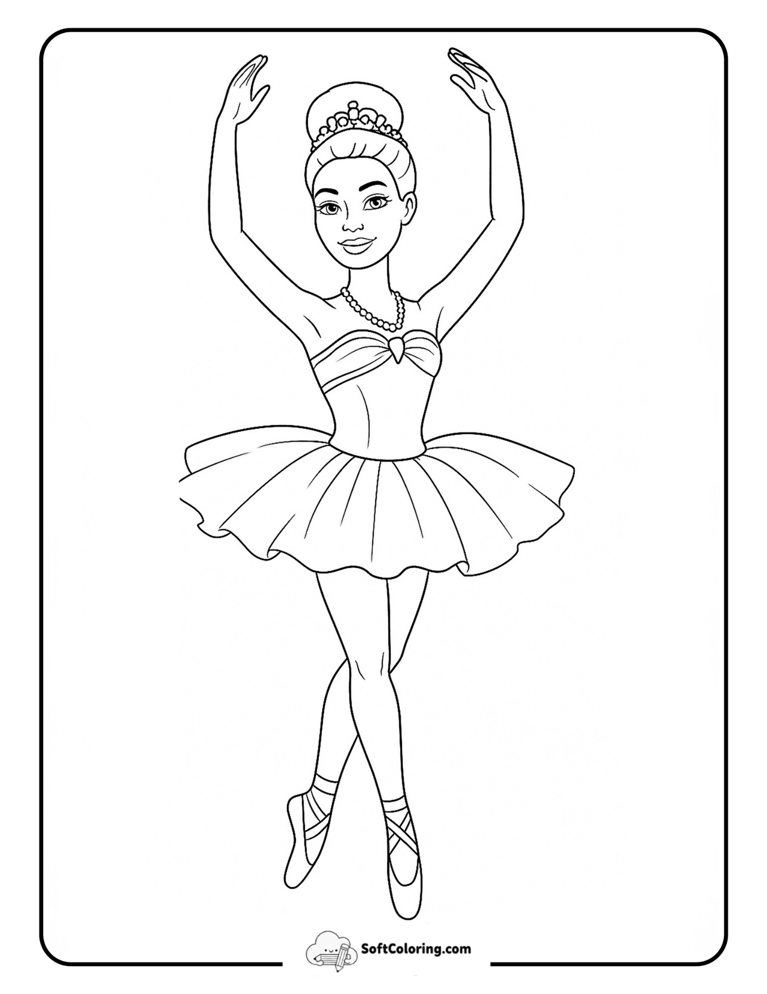 Ballerina Barbie Is Dancing In Her Tutu.