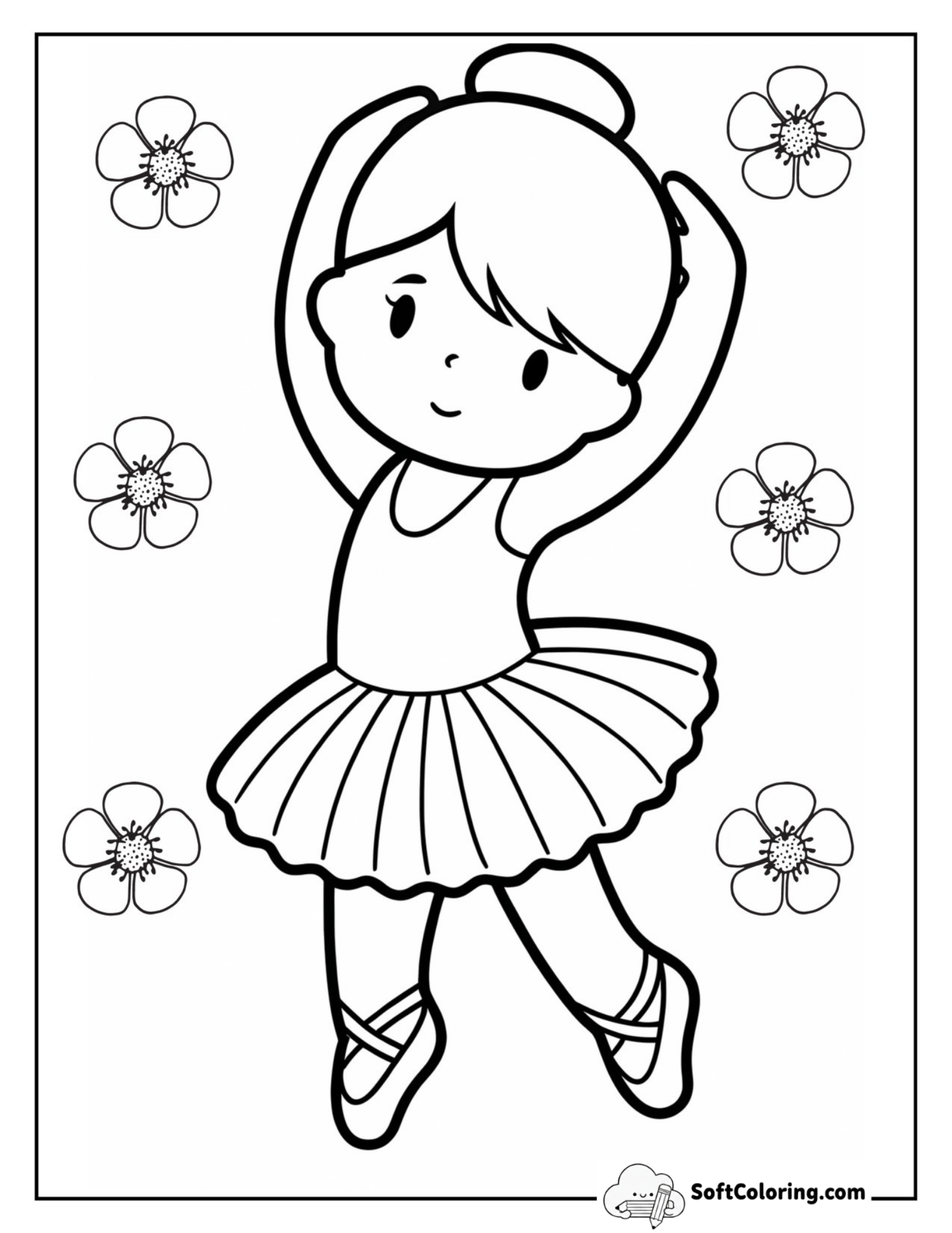 Ballerina Doing A Curtsy