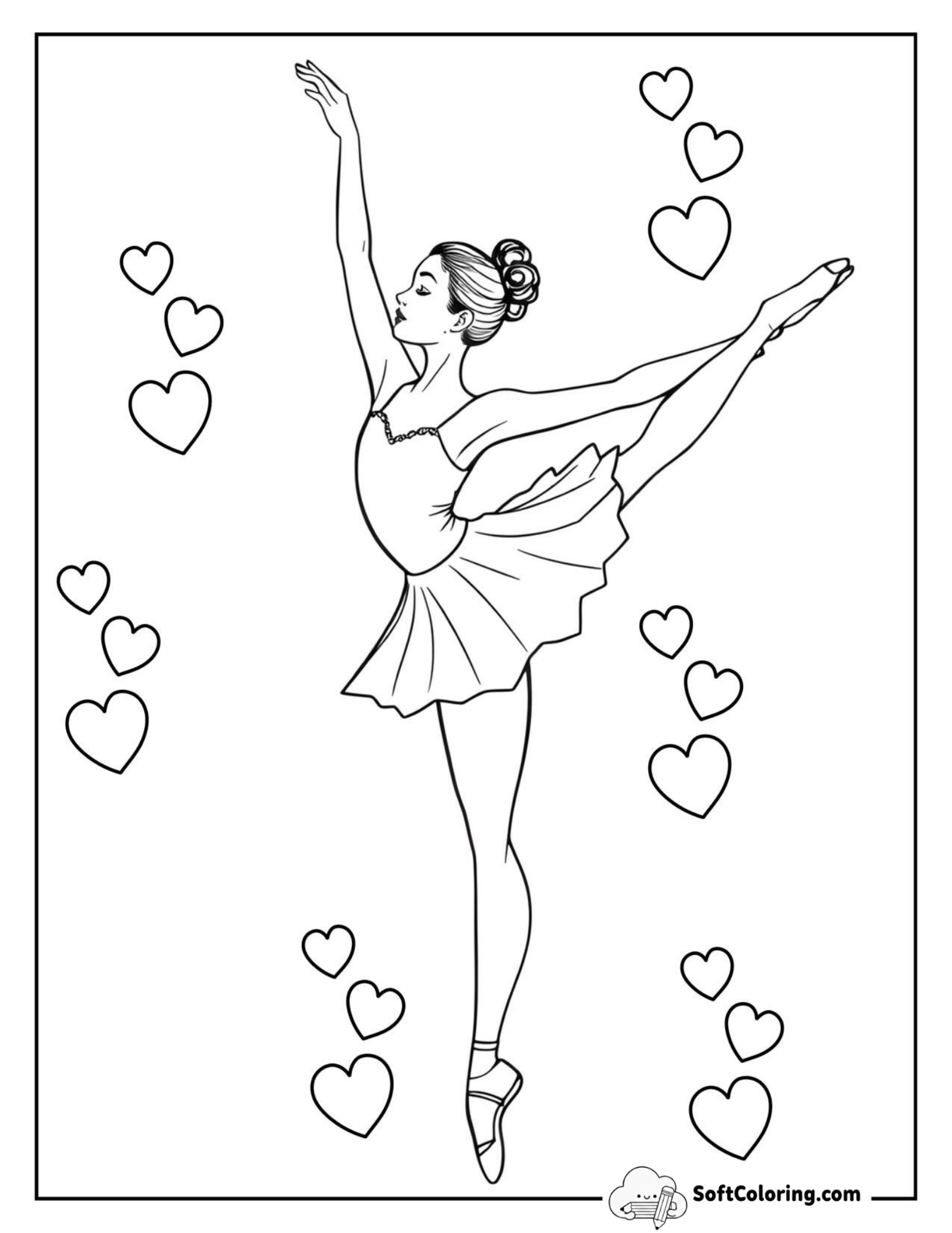 Ballerina In Tendu Position