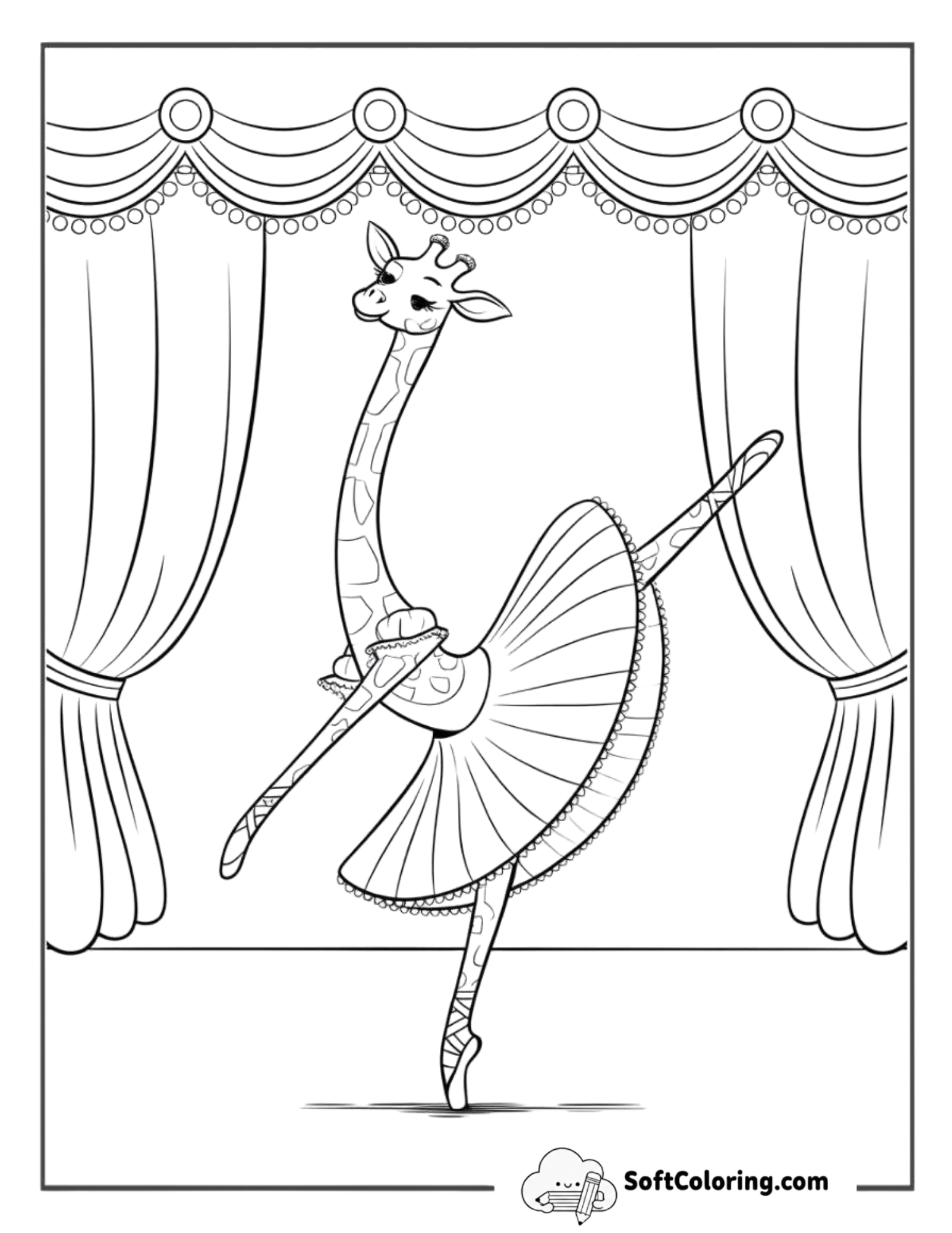 Dancing Giraffe In A Tutu