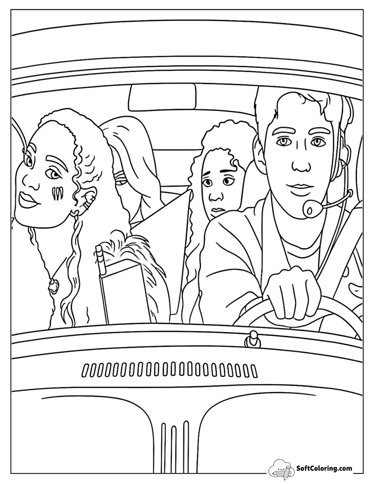 Fun Disney Zombies Characters In A Car