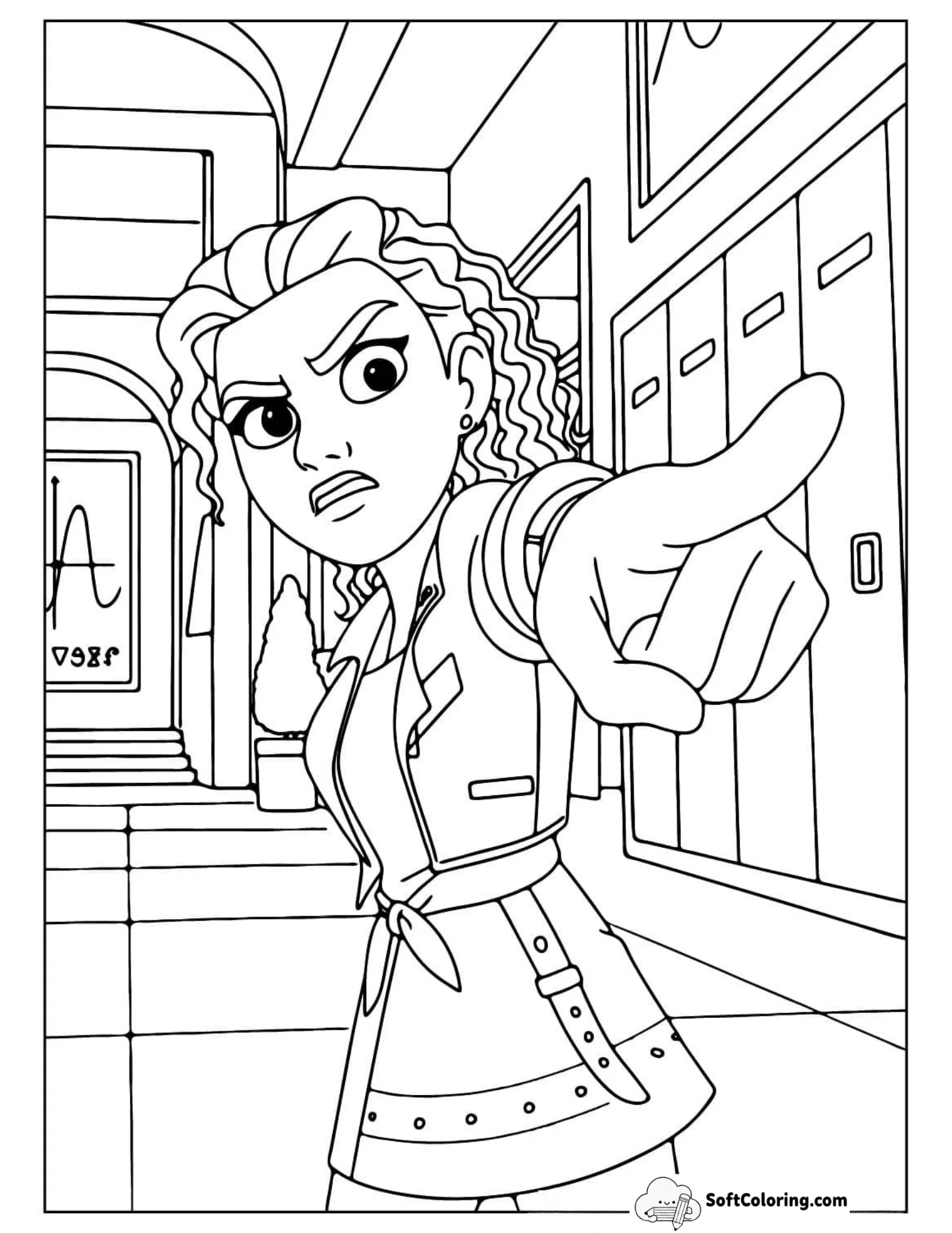 Eliza Pointing Angry