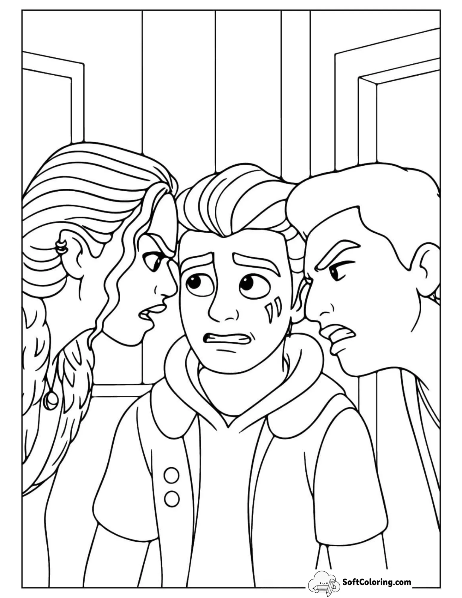 Eliza, Zed, And Wyatt Arguing