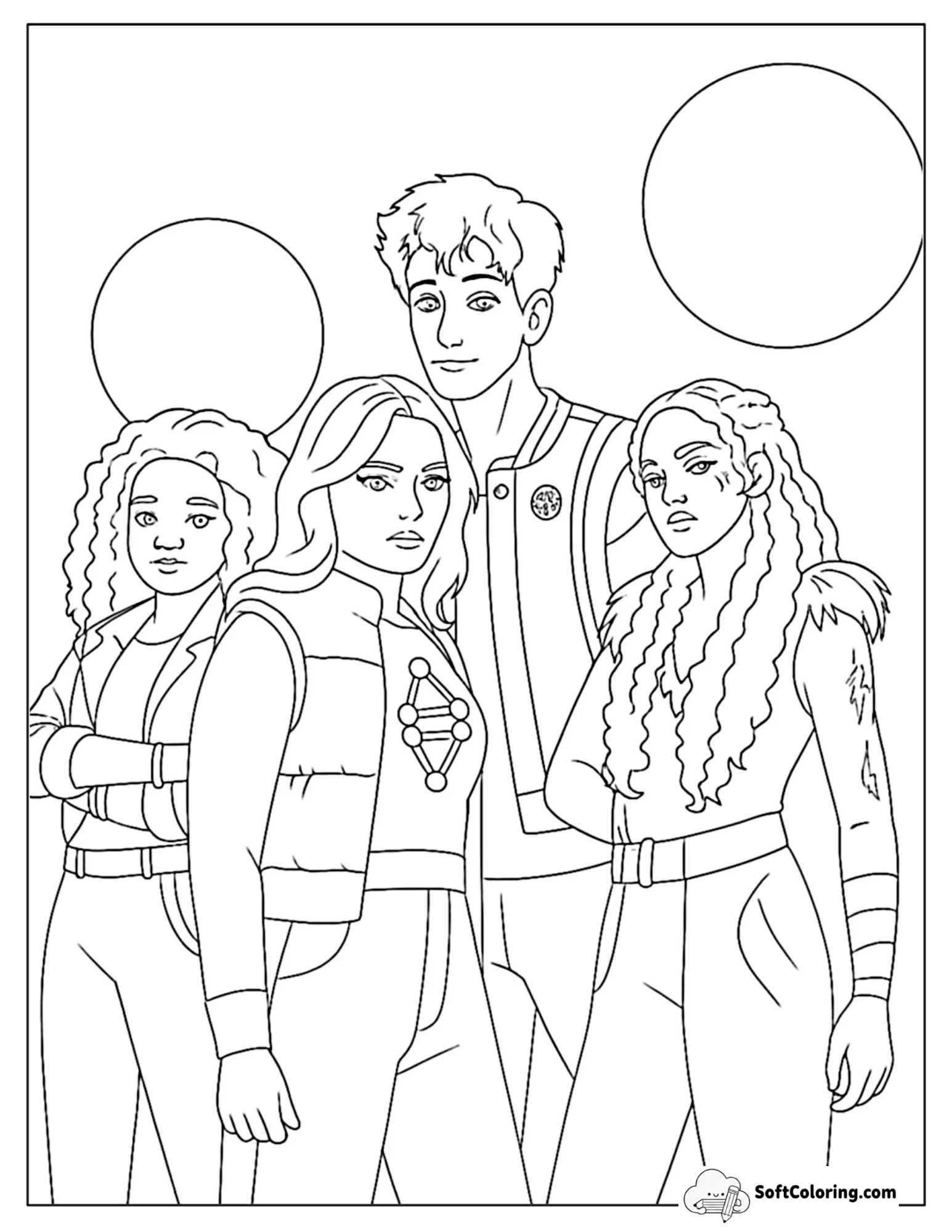 Seabrook Squad Posing With Large Circular Shapes
