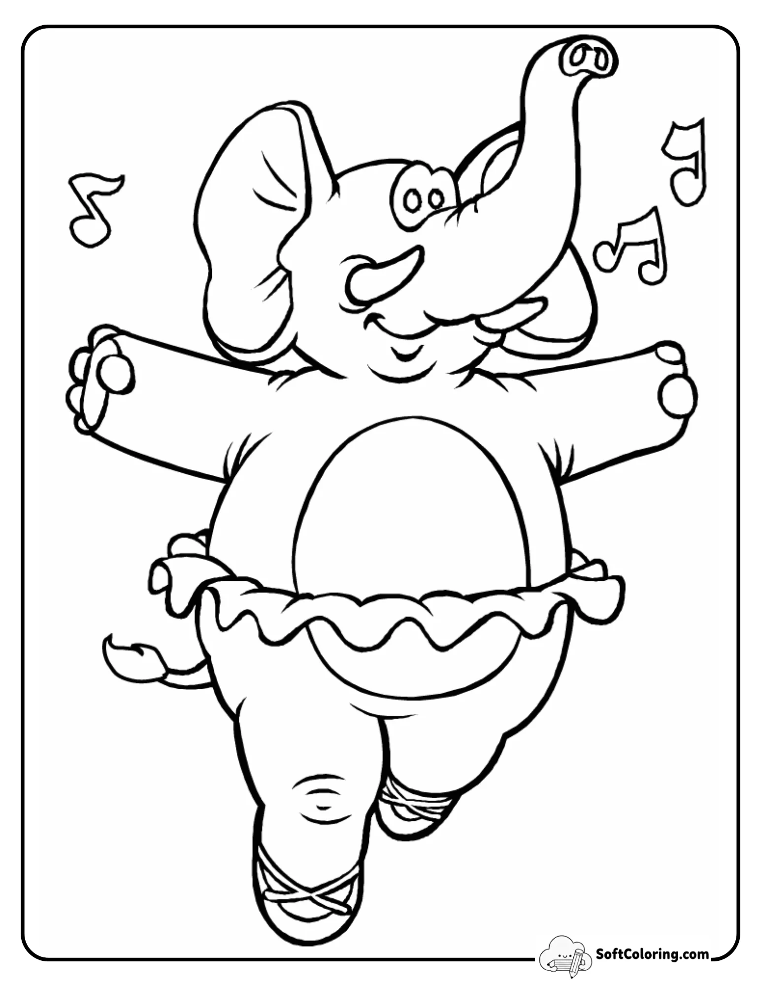 Funny Elephant Ballerina Dancing