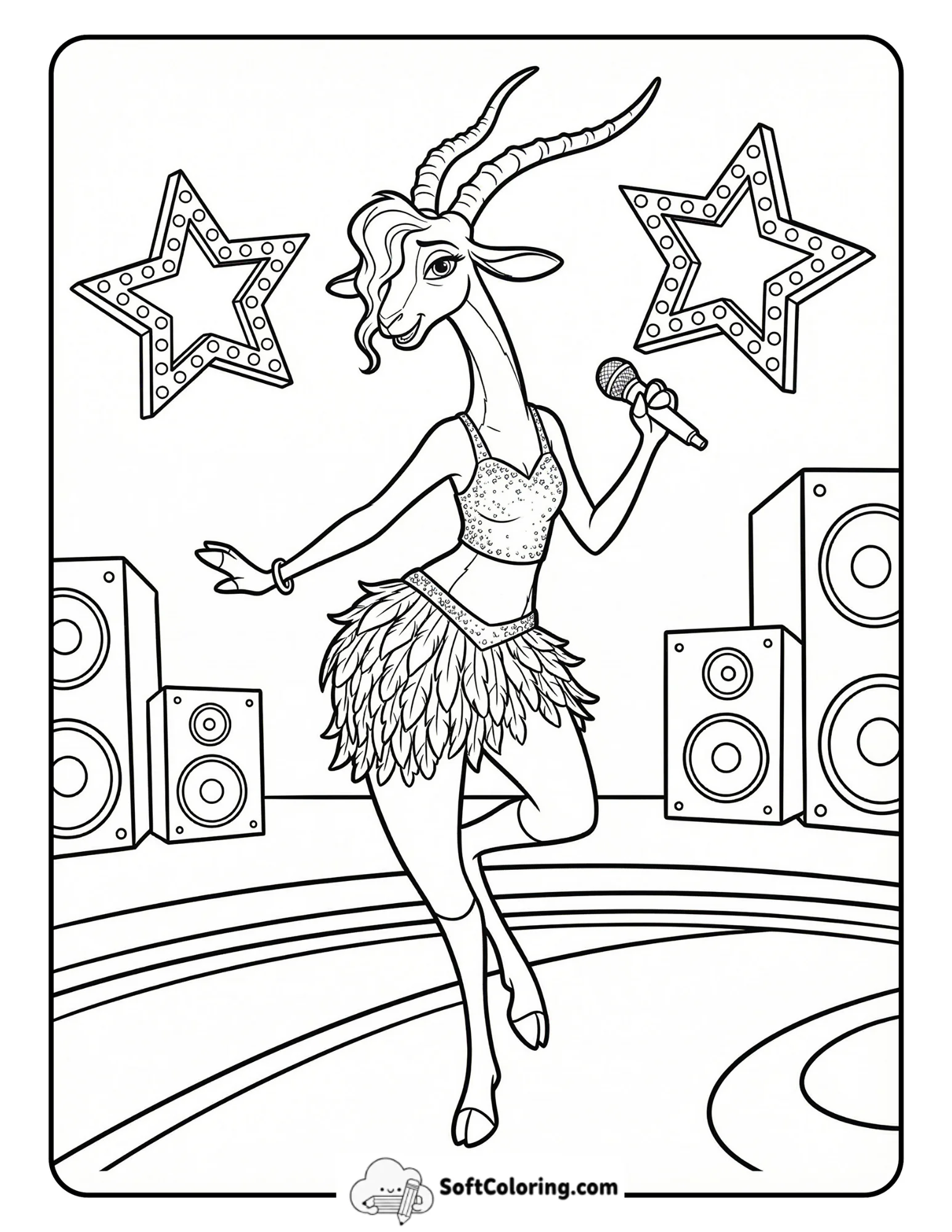 Gazelle Rehearsal On Stage