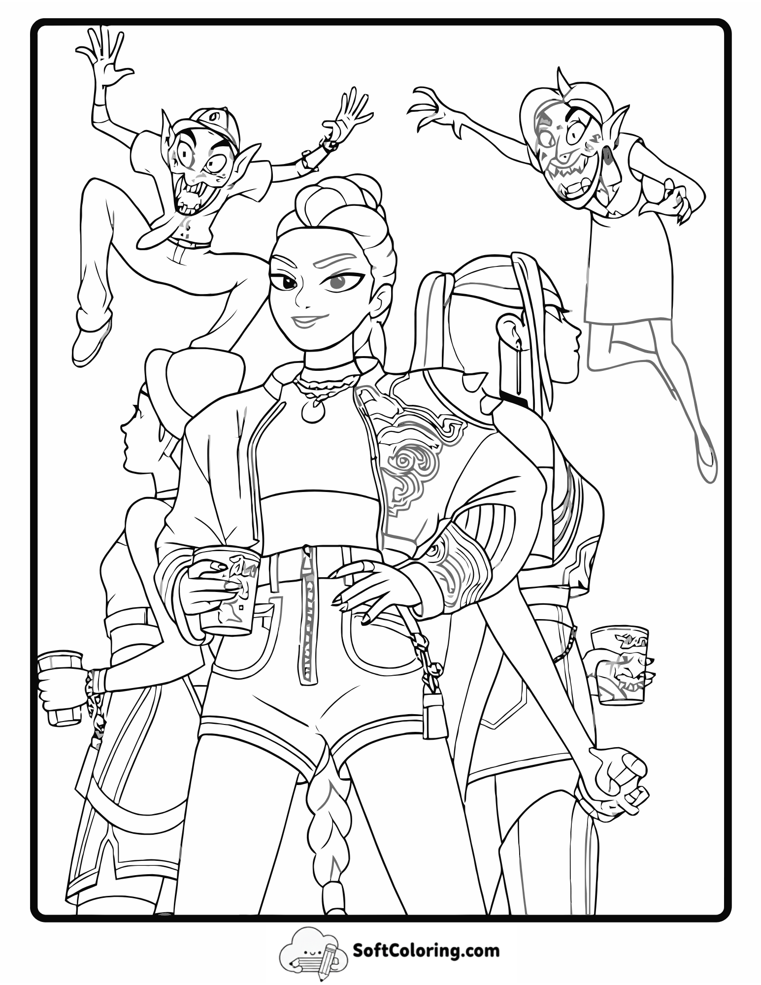 Girls Surprised By Goblin Ambush