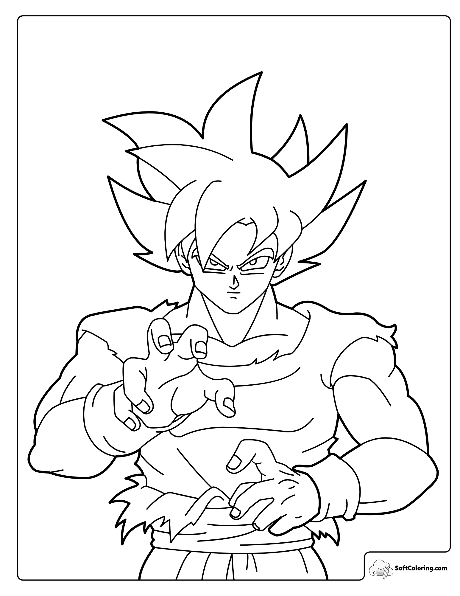 Super Saiyan Goku Holds One Hand