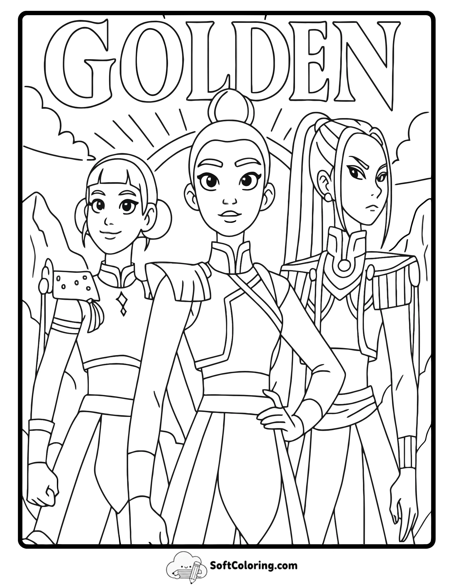 Golden Hero Hunterix Trio Poster