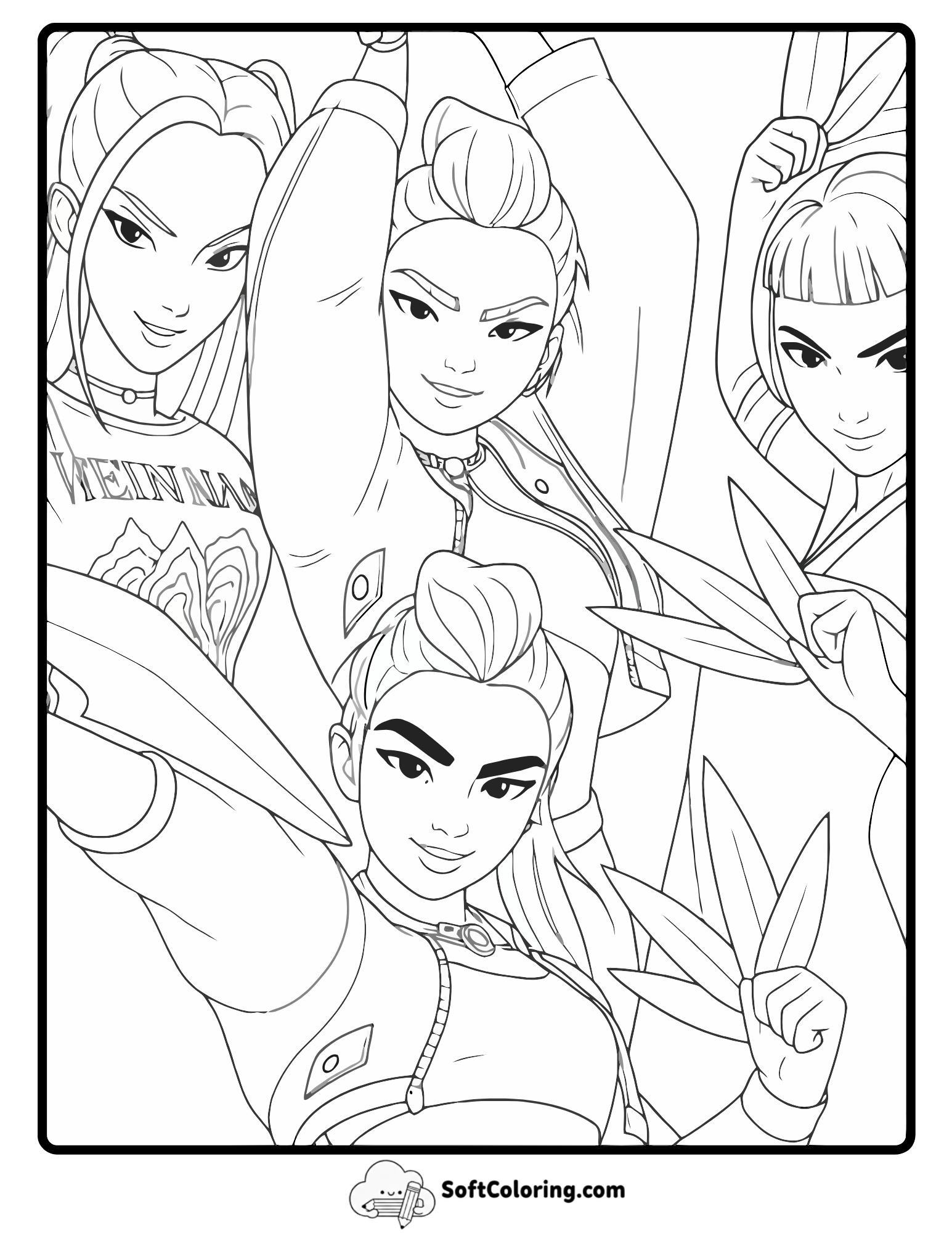 Huntrix Girl Squad Action