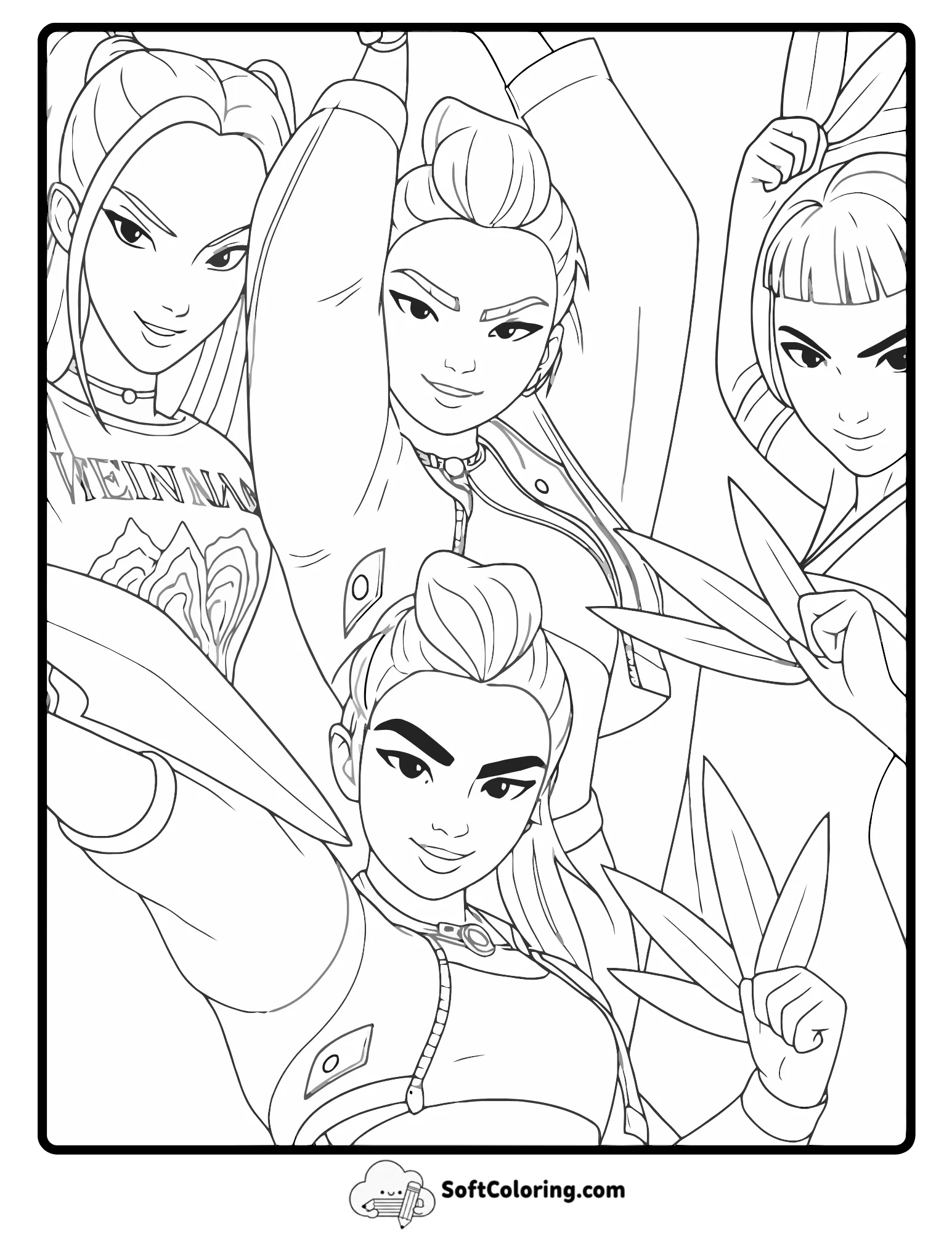 Huntrix Girl Squad Action