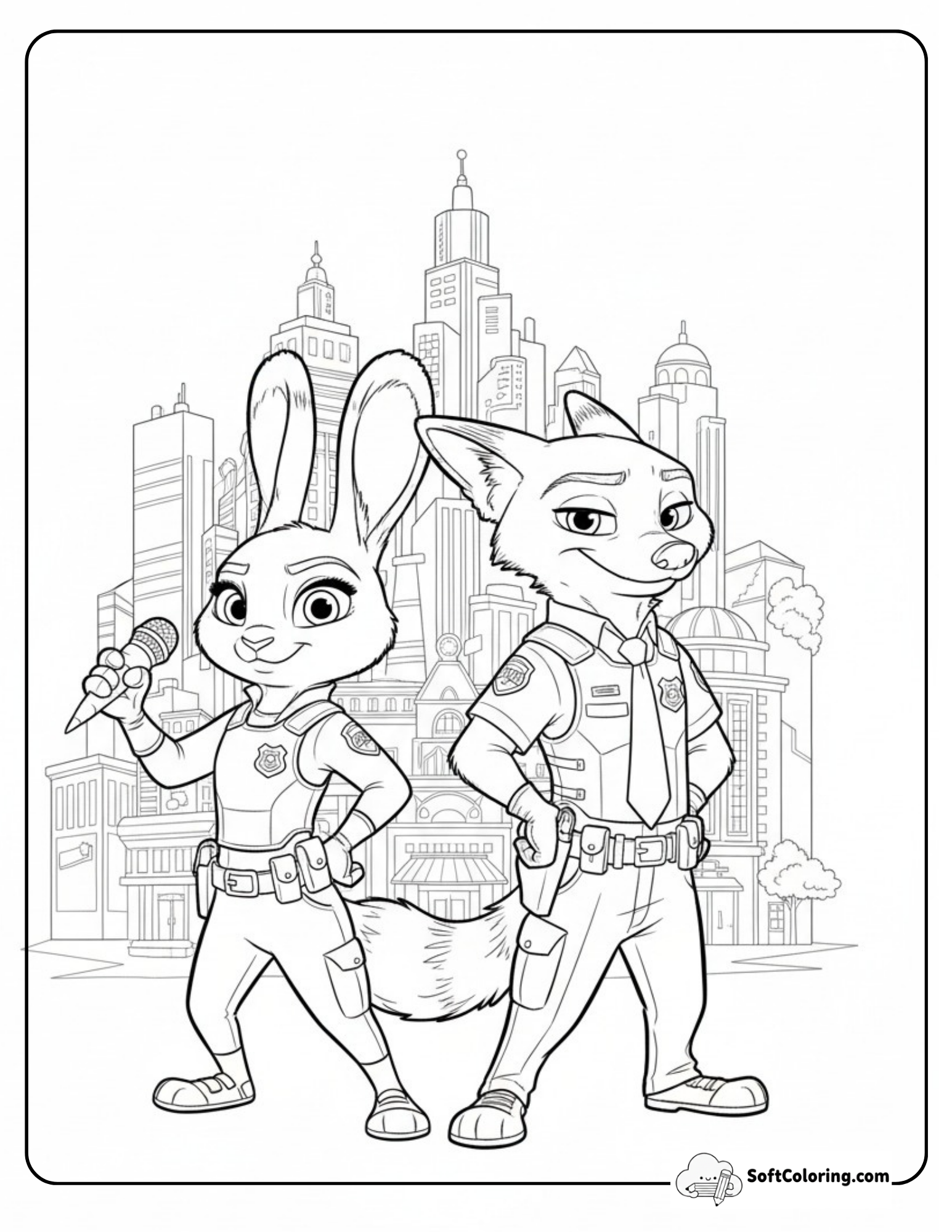 Zootopia Police Judy And Nick