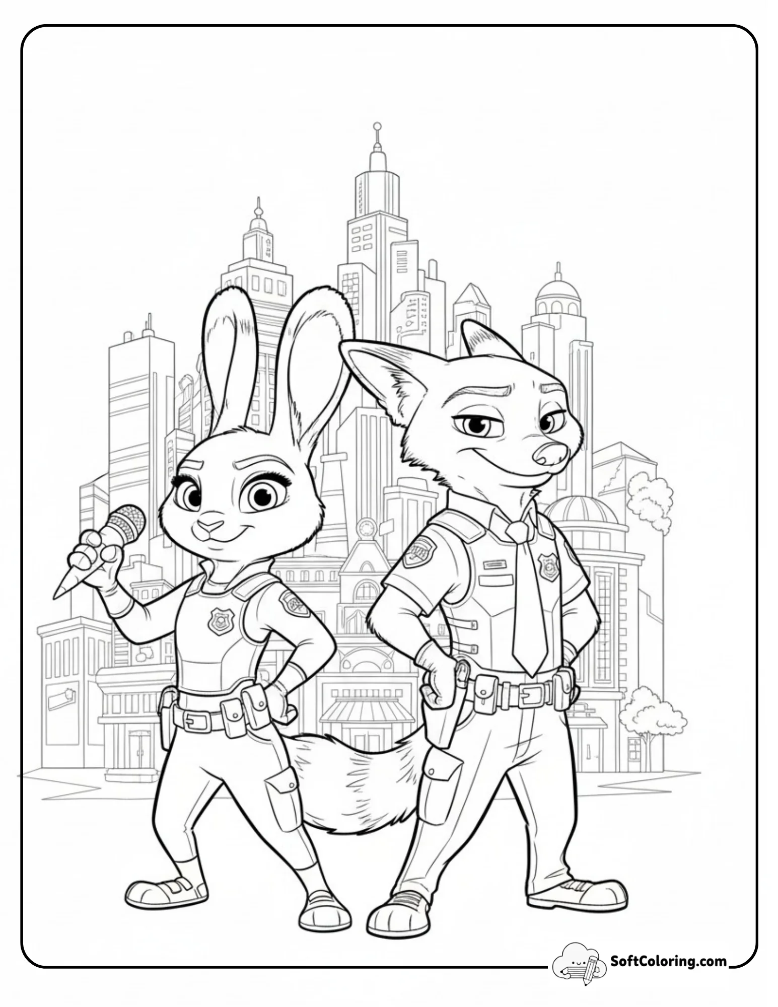 Zootopia Police Judy And Nick