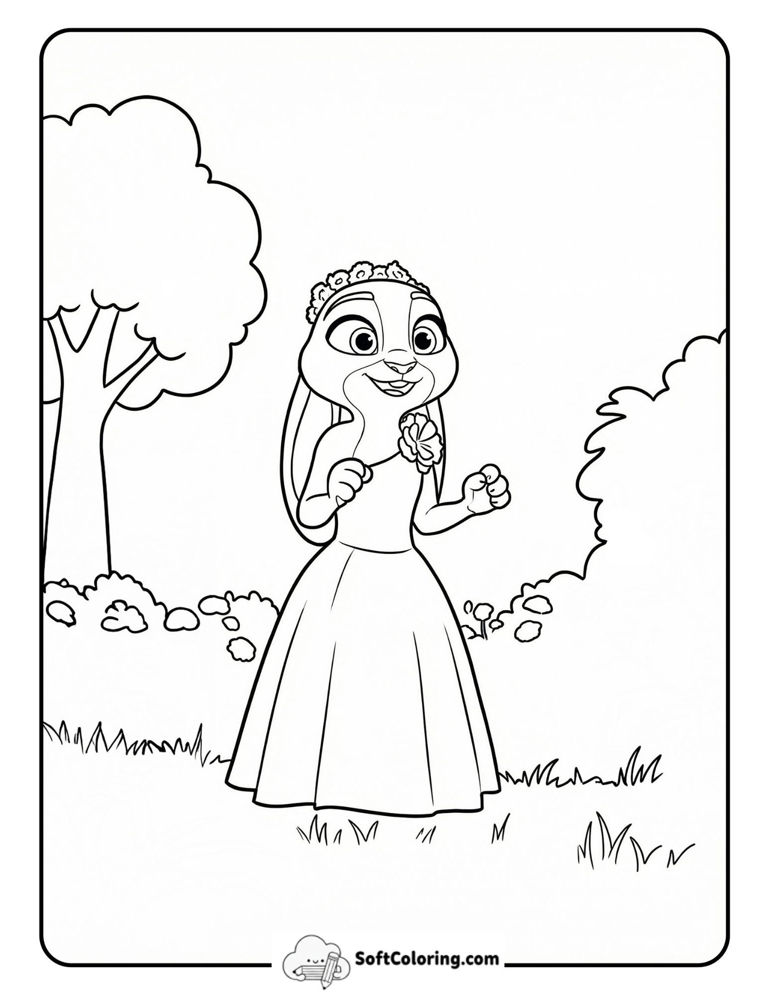 Judy In Garden Dress