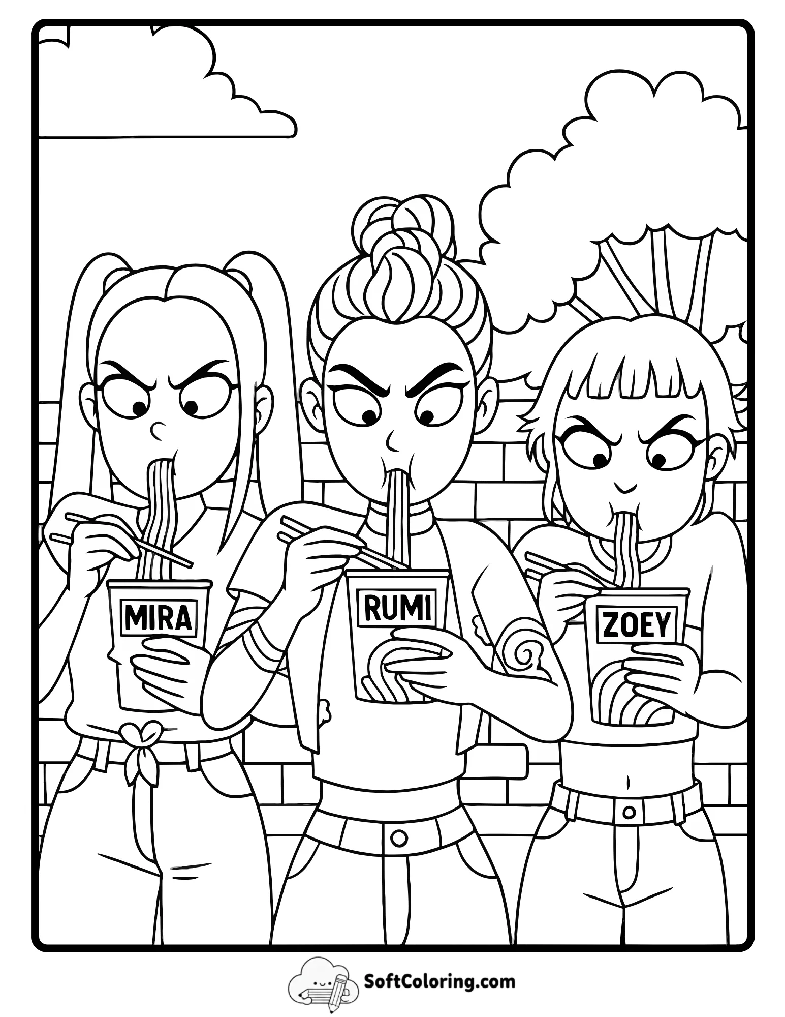 Kpop Demon Hunter Eating Noodles Scene