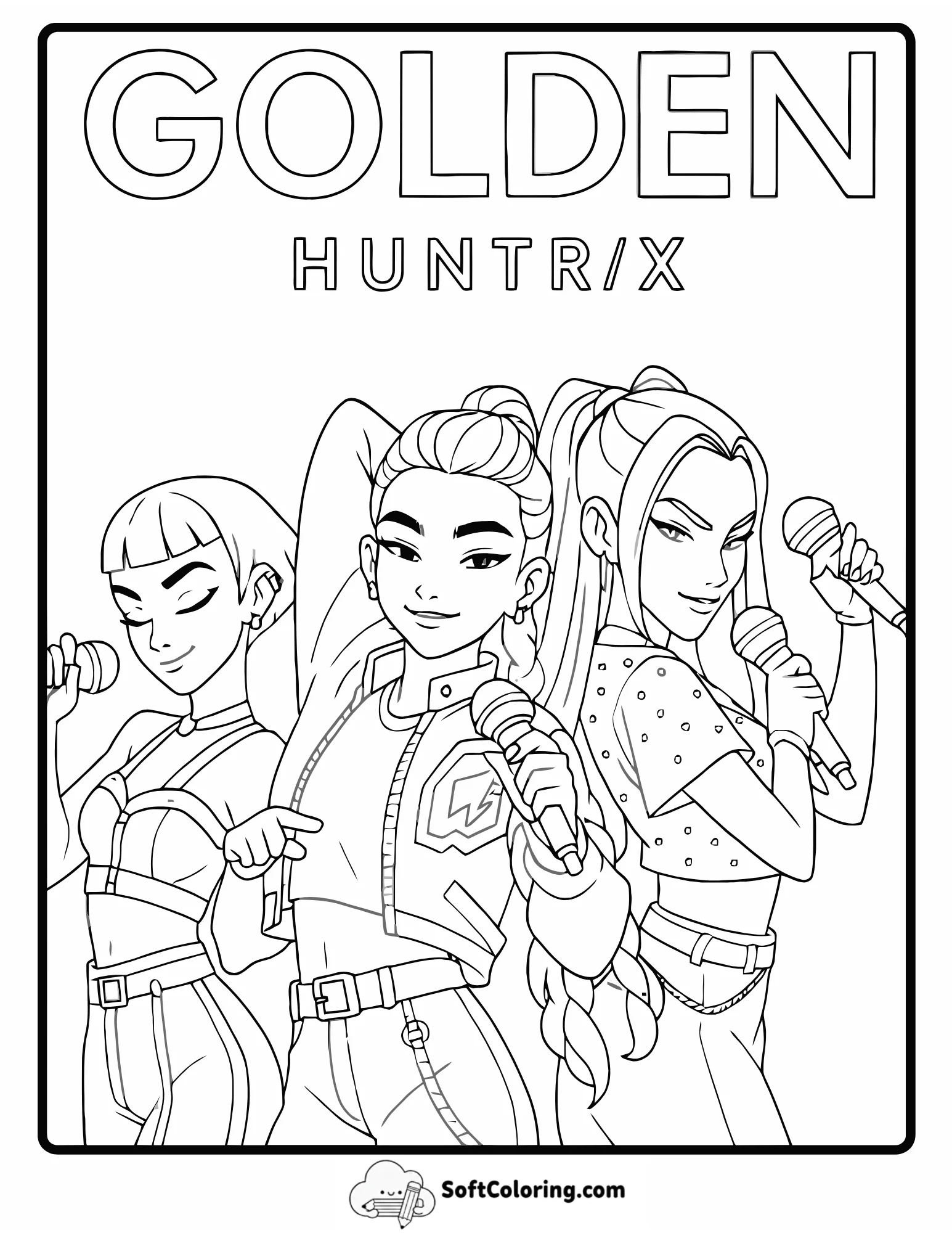 Kpop Hunterix Golden Song Poster