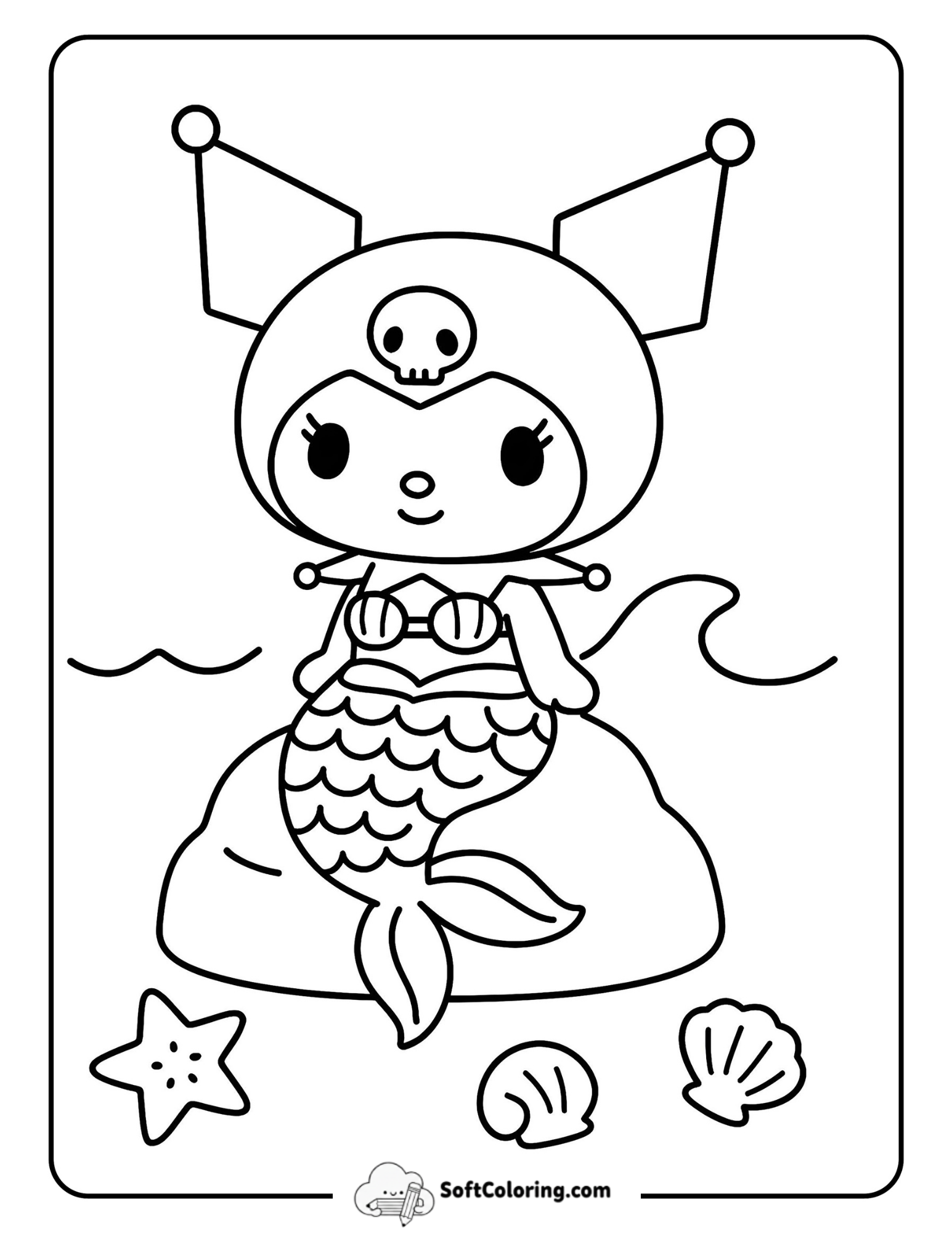 Kuromi Mermaid Cosplay Lagoon