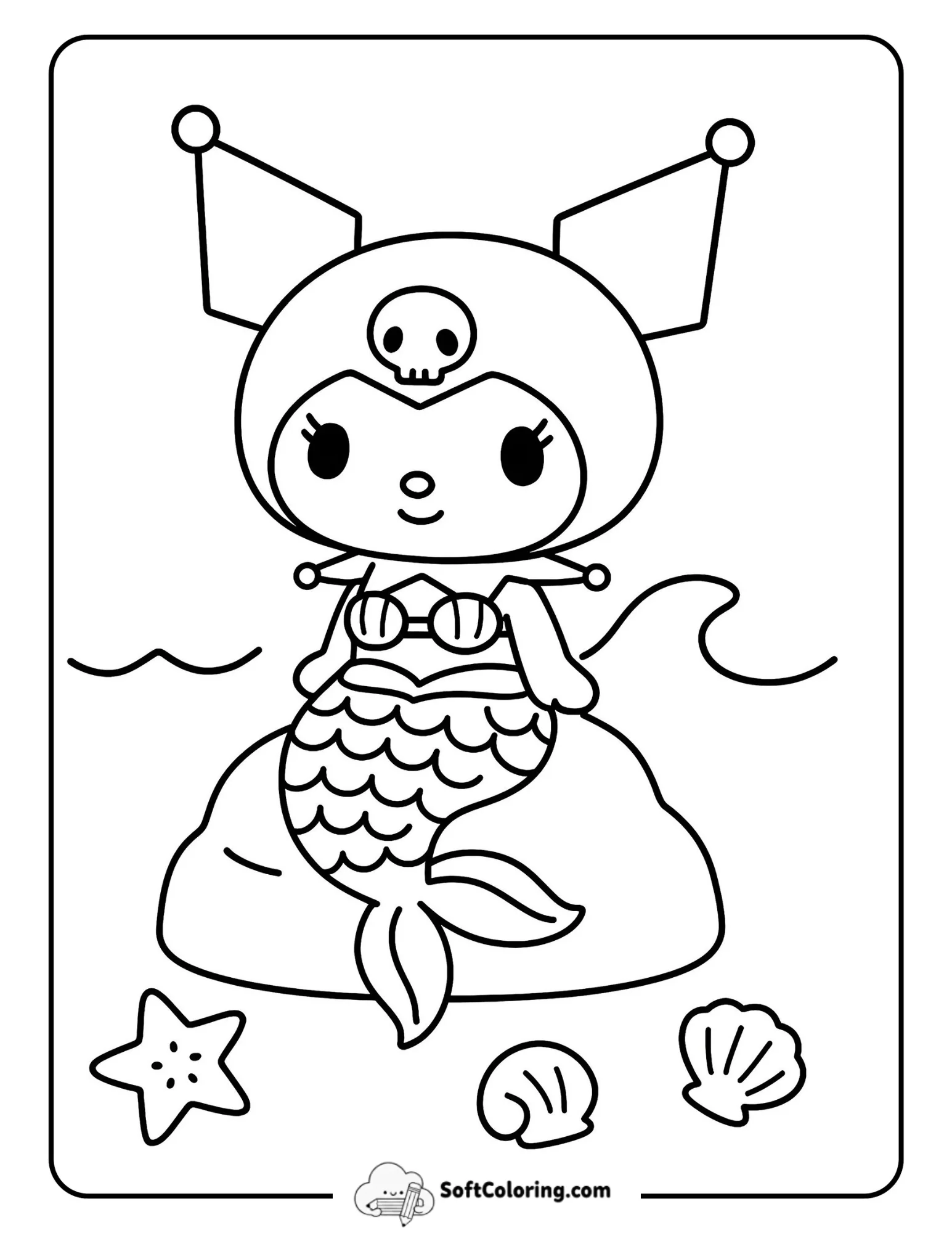 Kuromi Mermaid Cosplay Lagoon