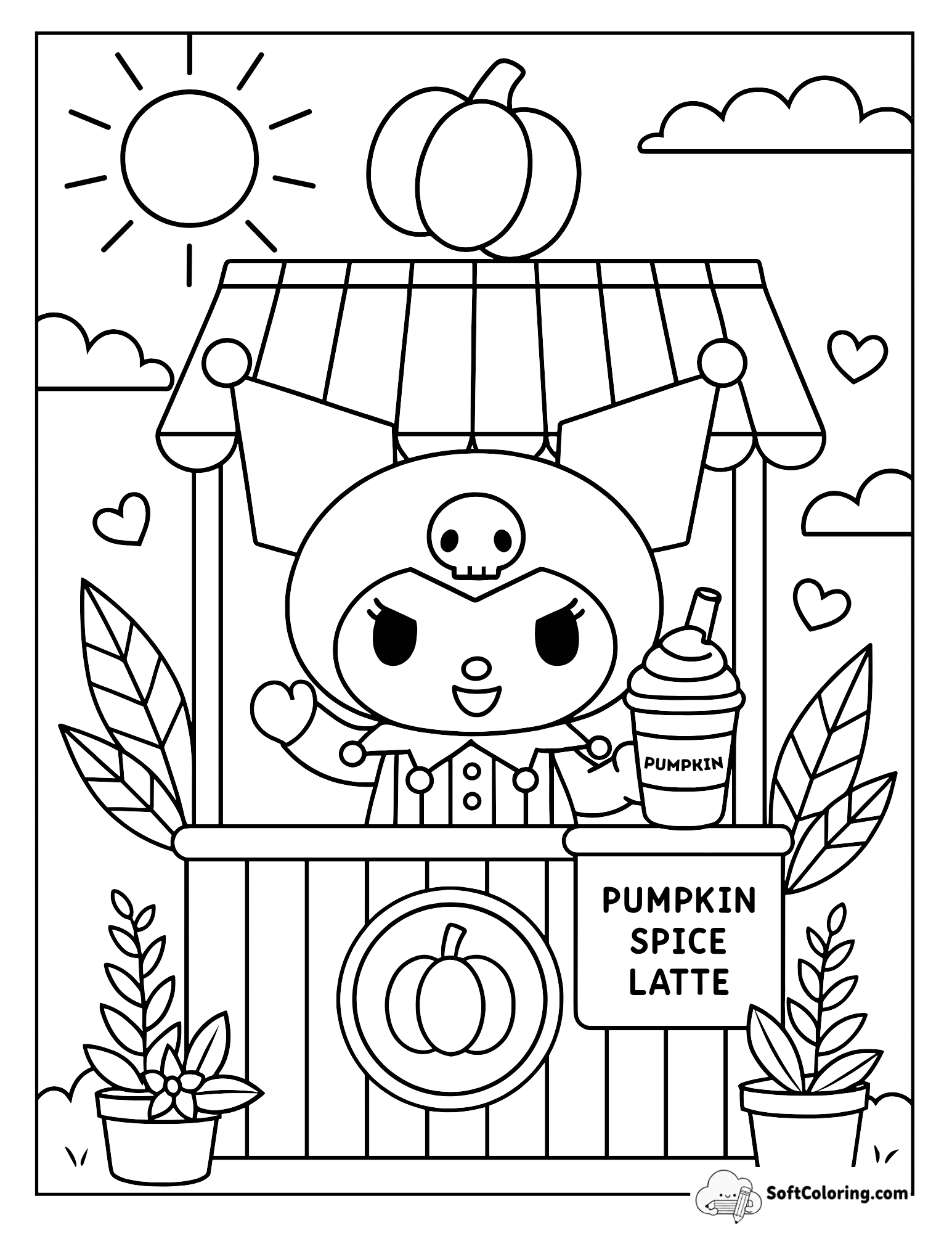 Kuromi’s Pumpkin Spice Latte Stand