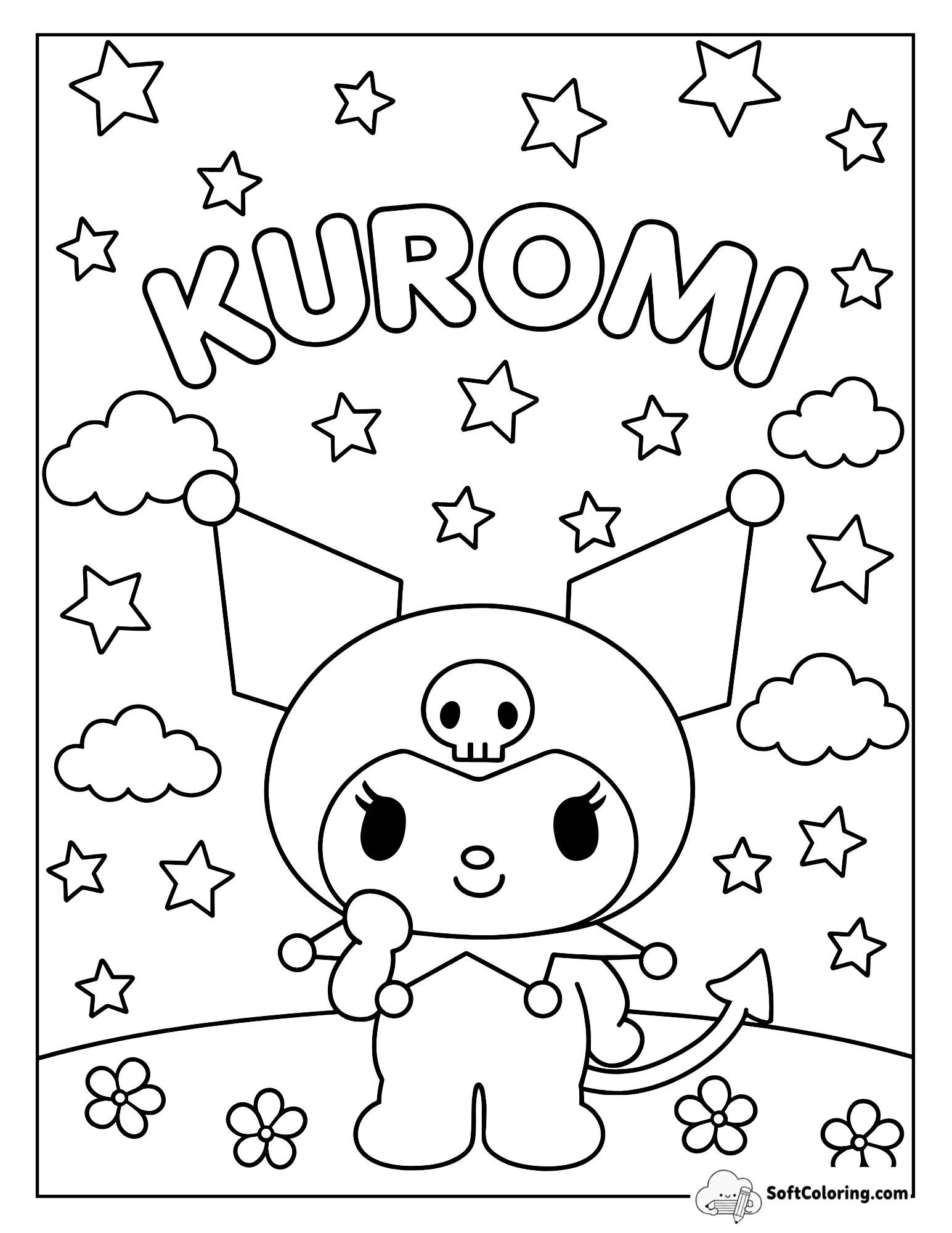 Kuromi Enjoying Her Ice Cream