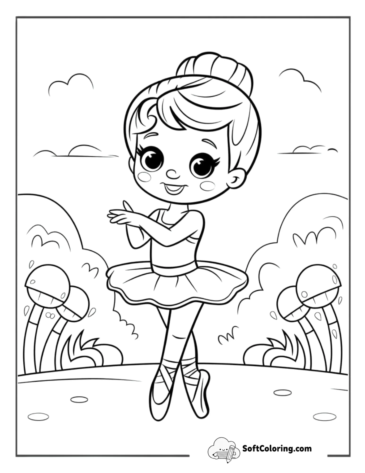 Little Ballerina In First Position