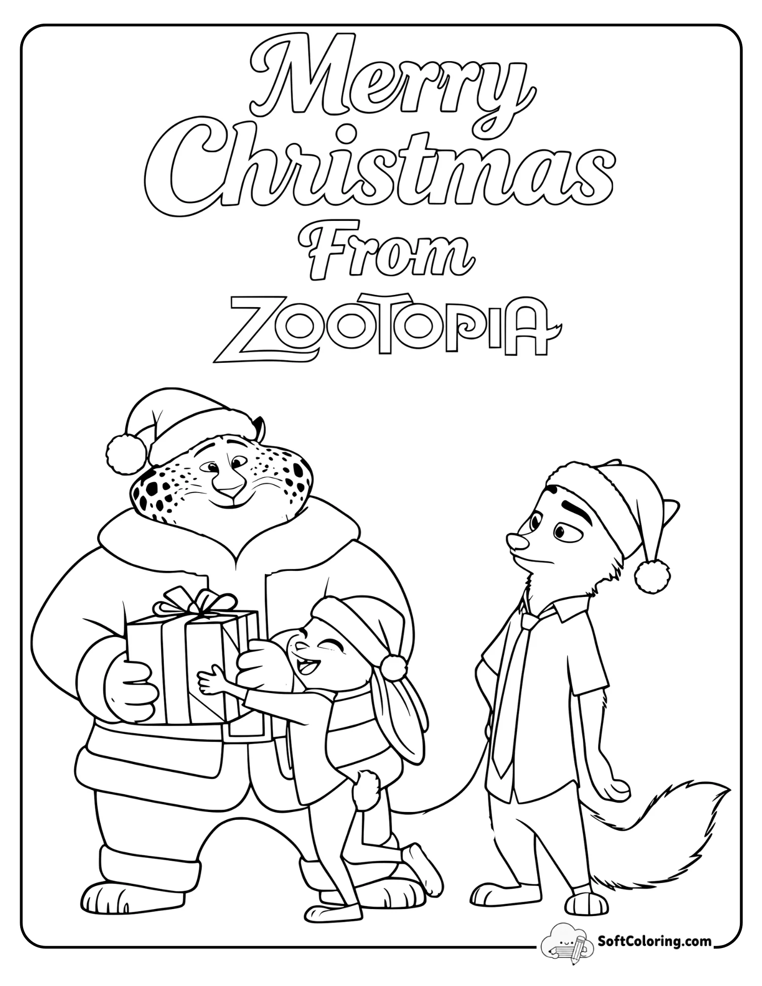 Merry Christmas With Judy Nick And Santa Clawhauser