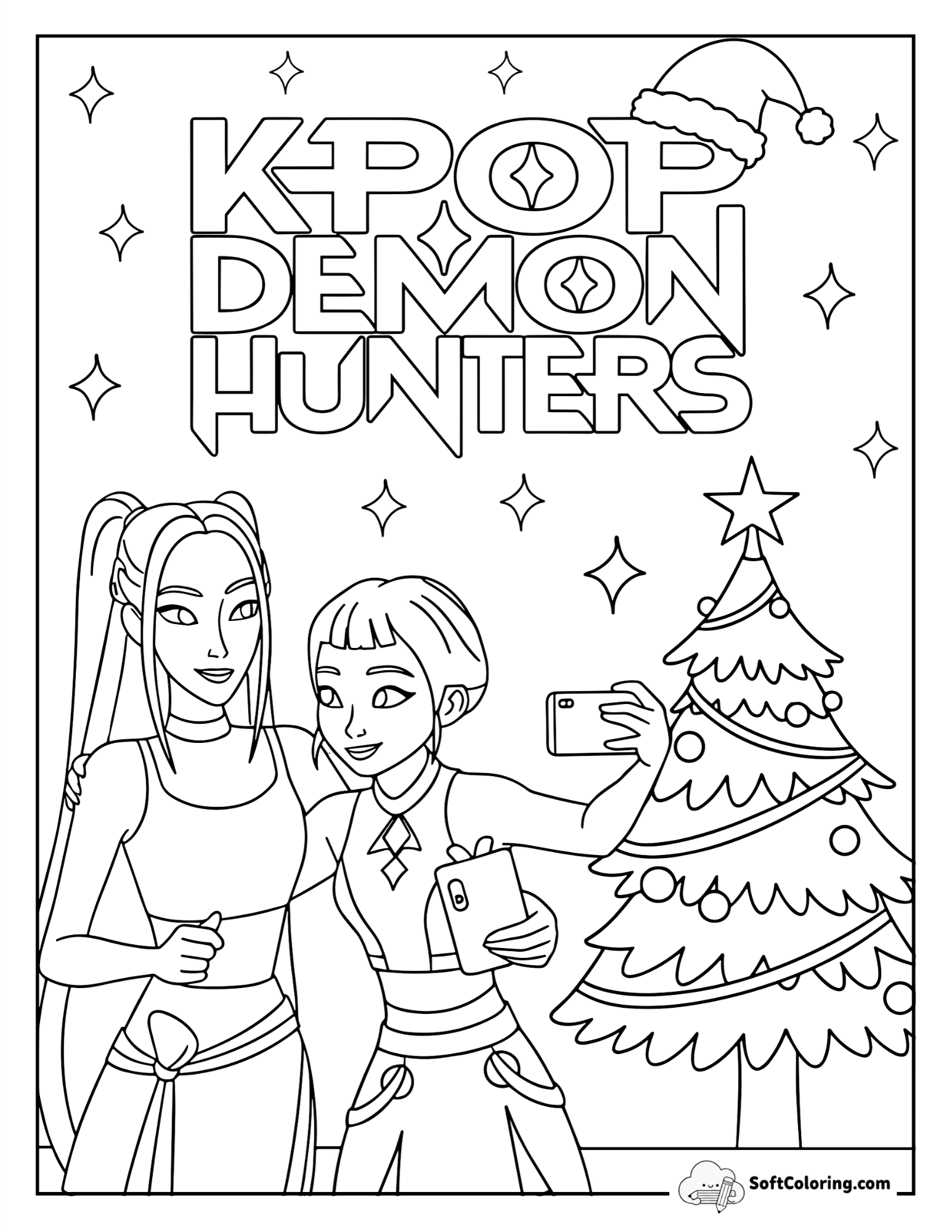 Mira And Zoey’s Christmas Selfie