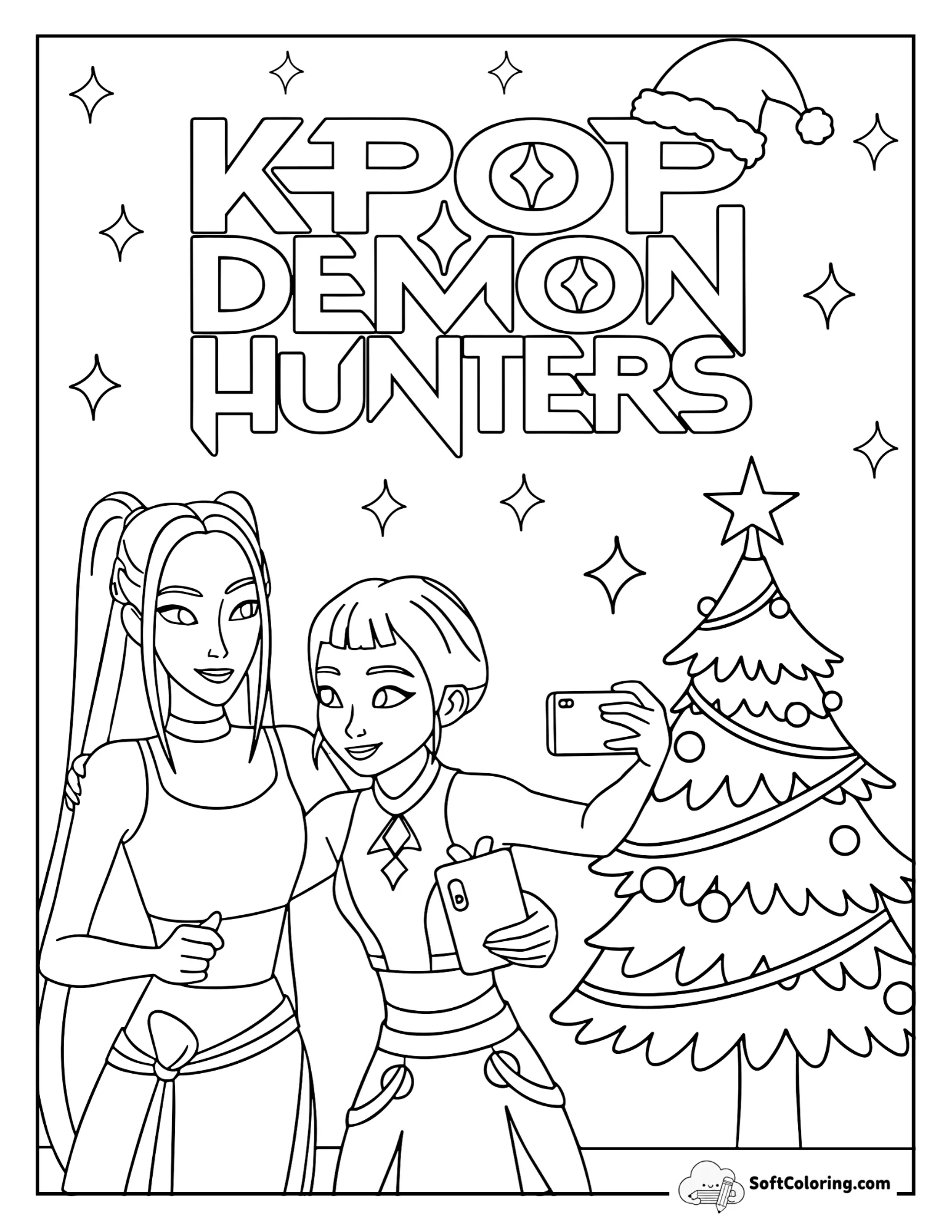 Mira And Zoey’s Christmas Selfie