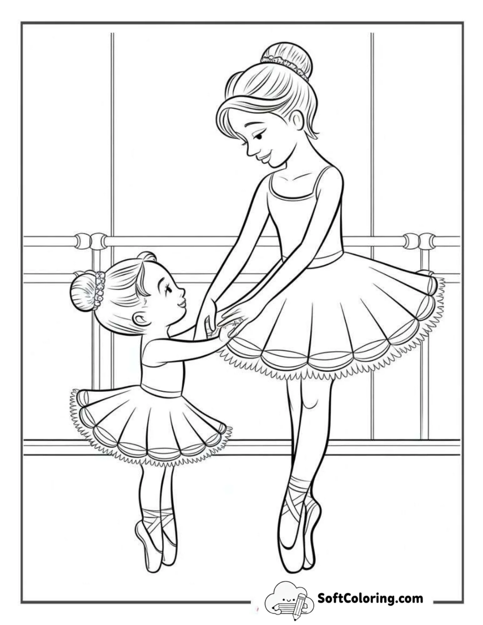 Mother And Daughter Ballerinas