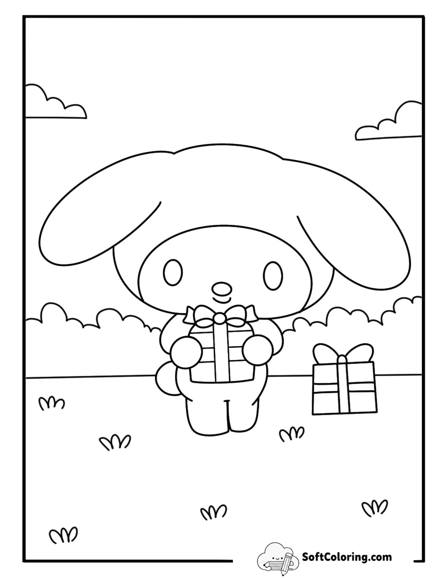 My Melody Packing Gifts In Boxes