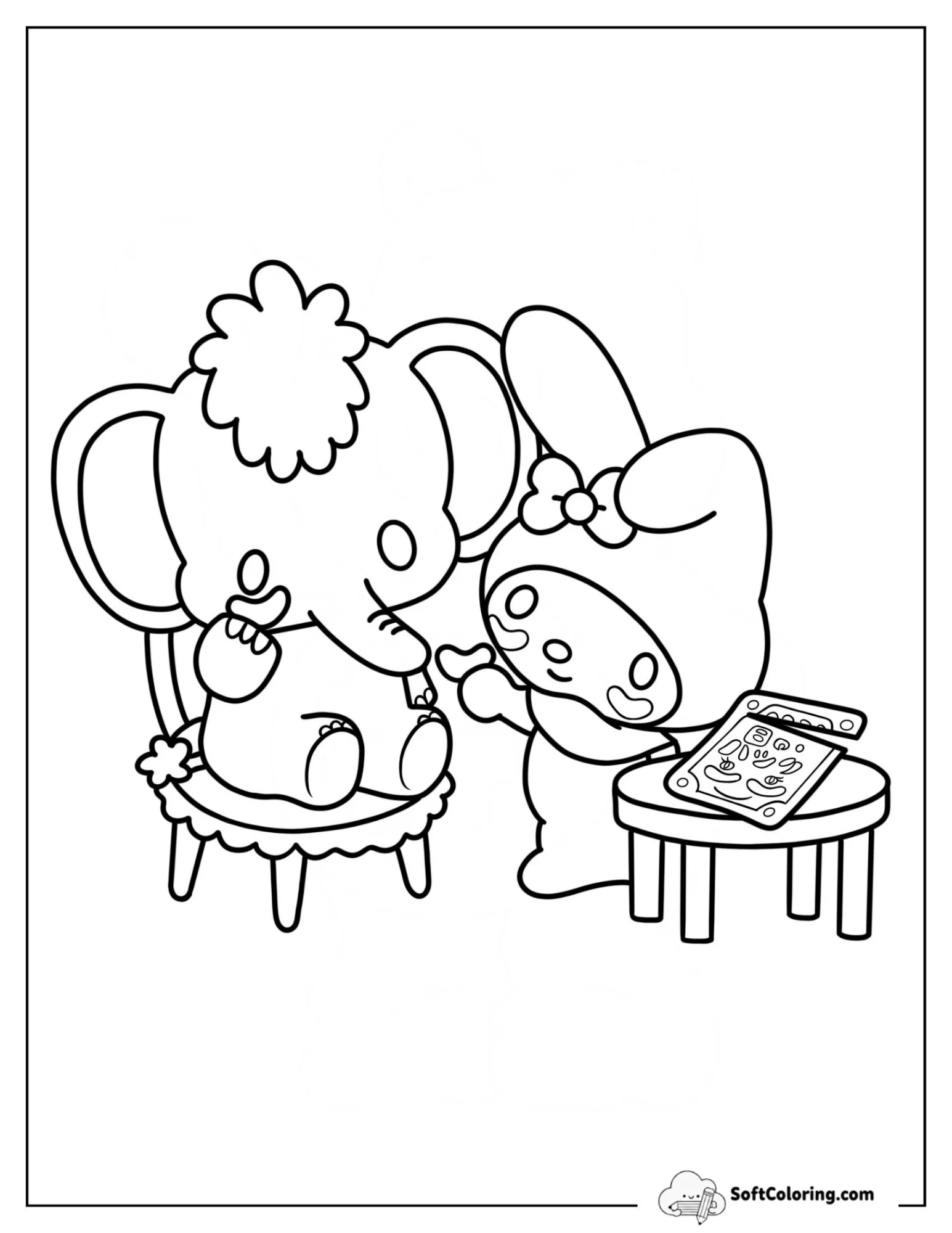 My Melody Feeding Zou Chips