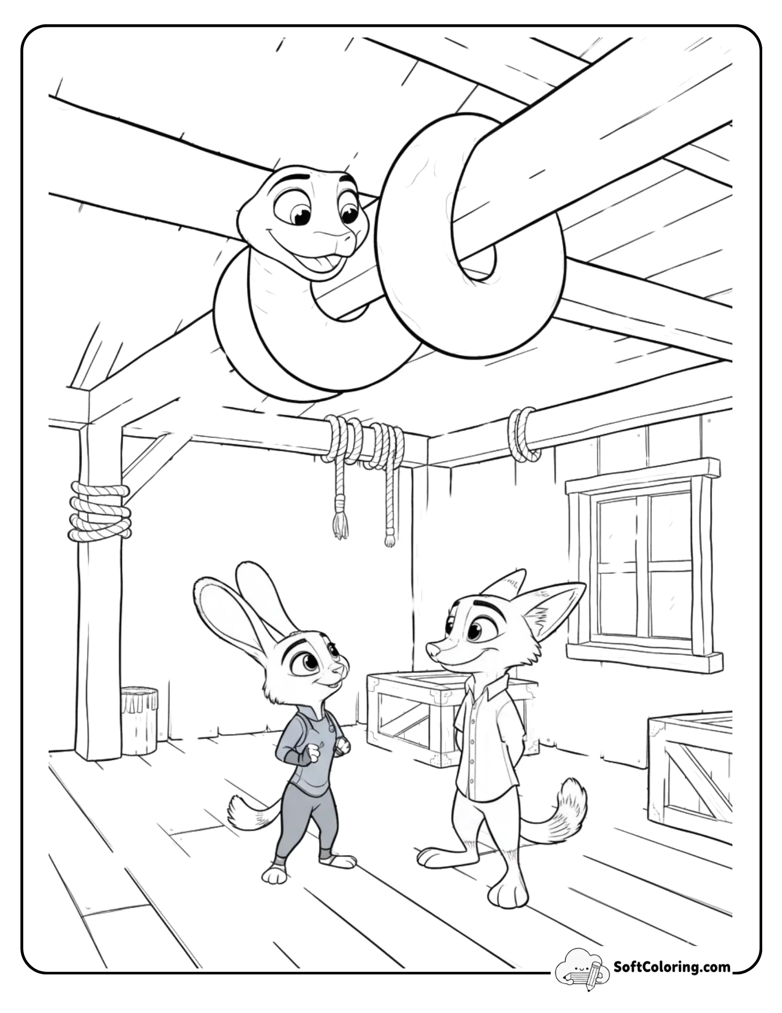 Nick And Judy Meet Friendly Snake