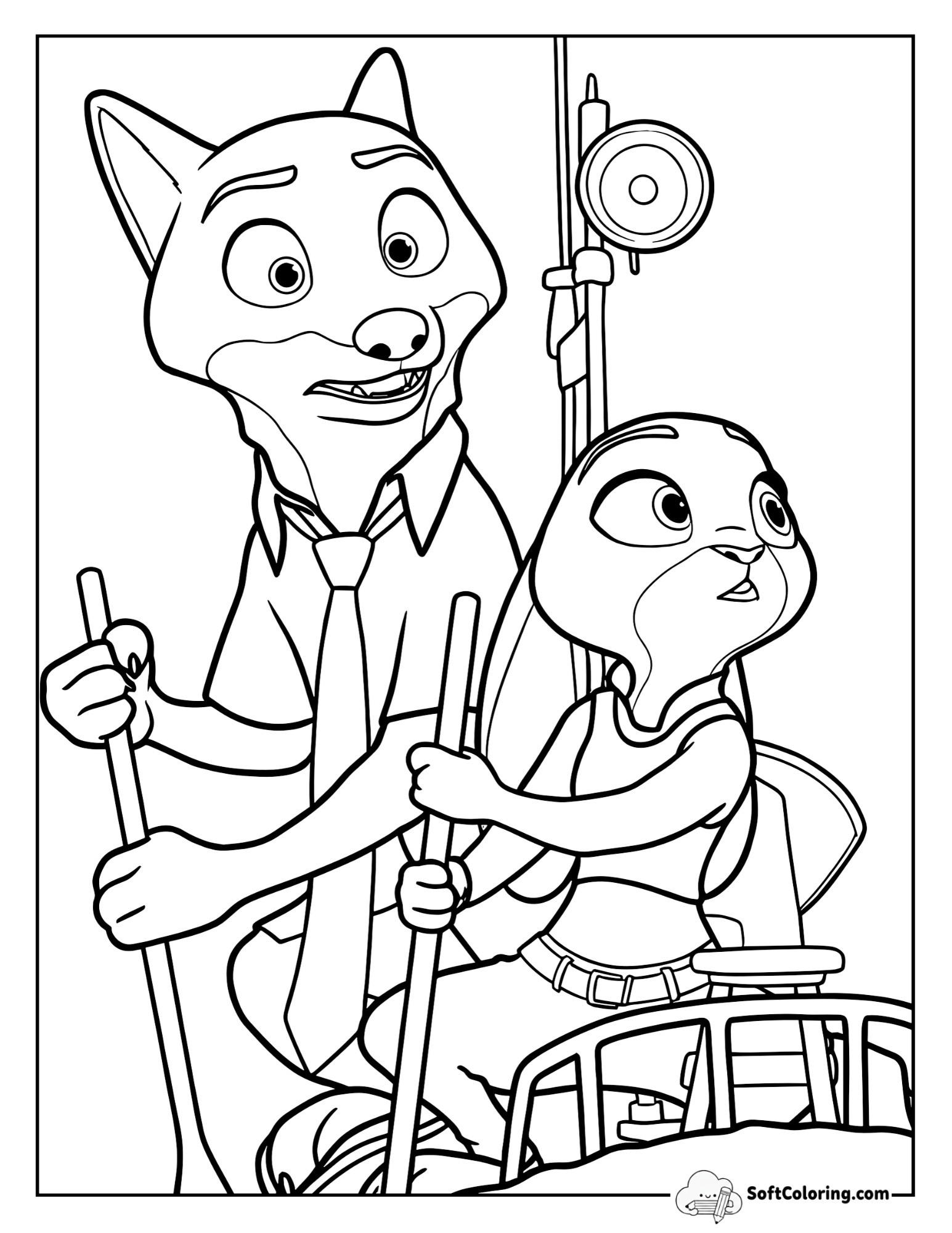 Judy Hopps And Nick Wilde Rowing