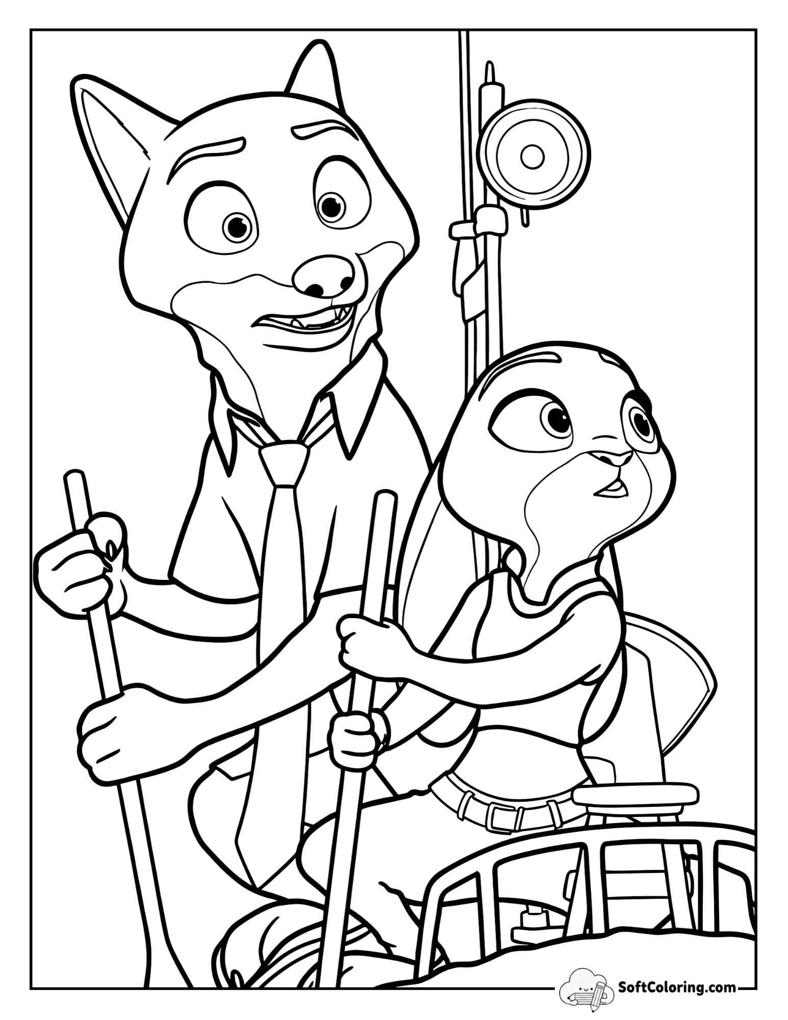 Judy Hopps And Nick Wilde Rowing