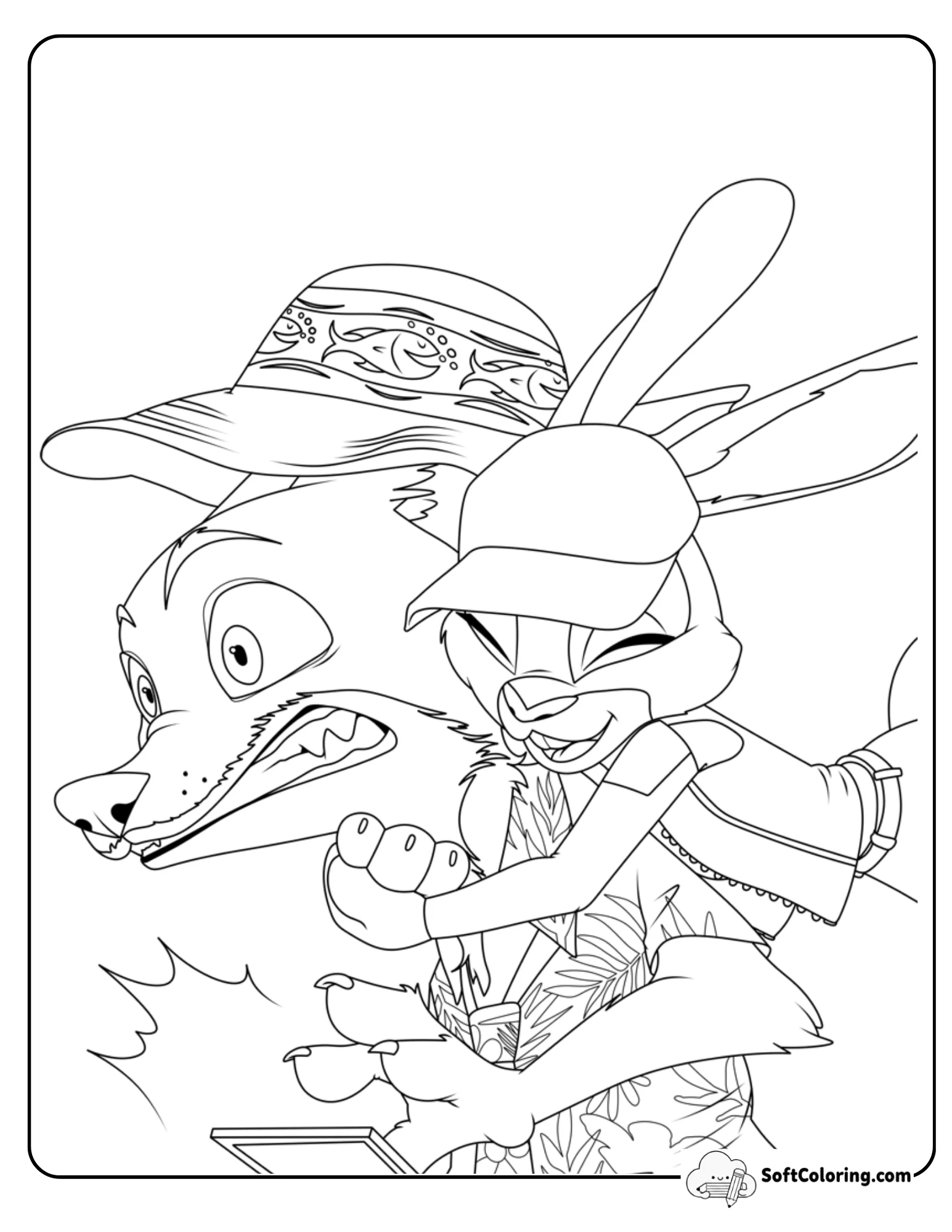 Judy Hopps Hugging Nick Wilde