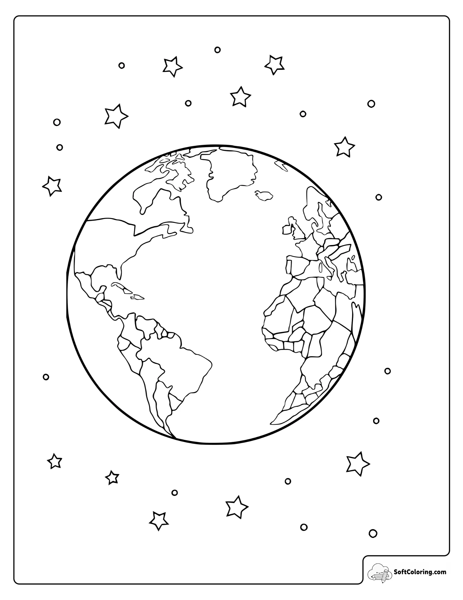 Planet Earth Appears As A Detailed Sphere