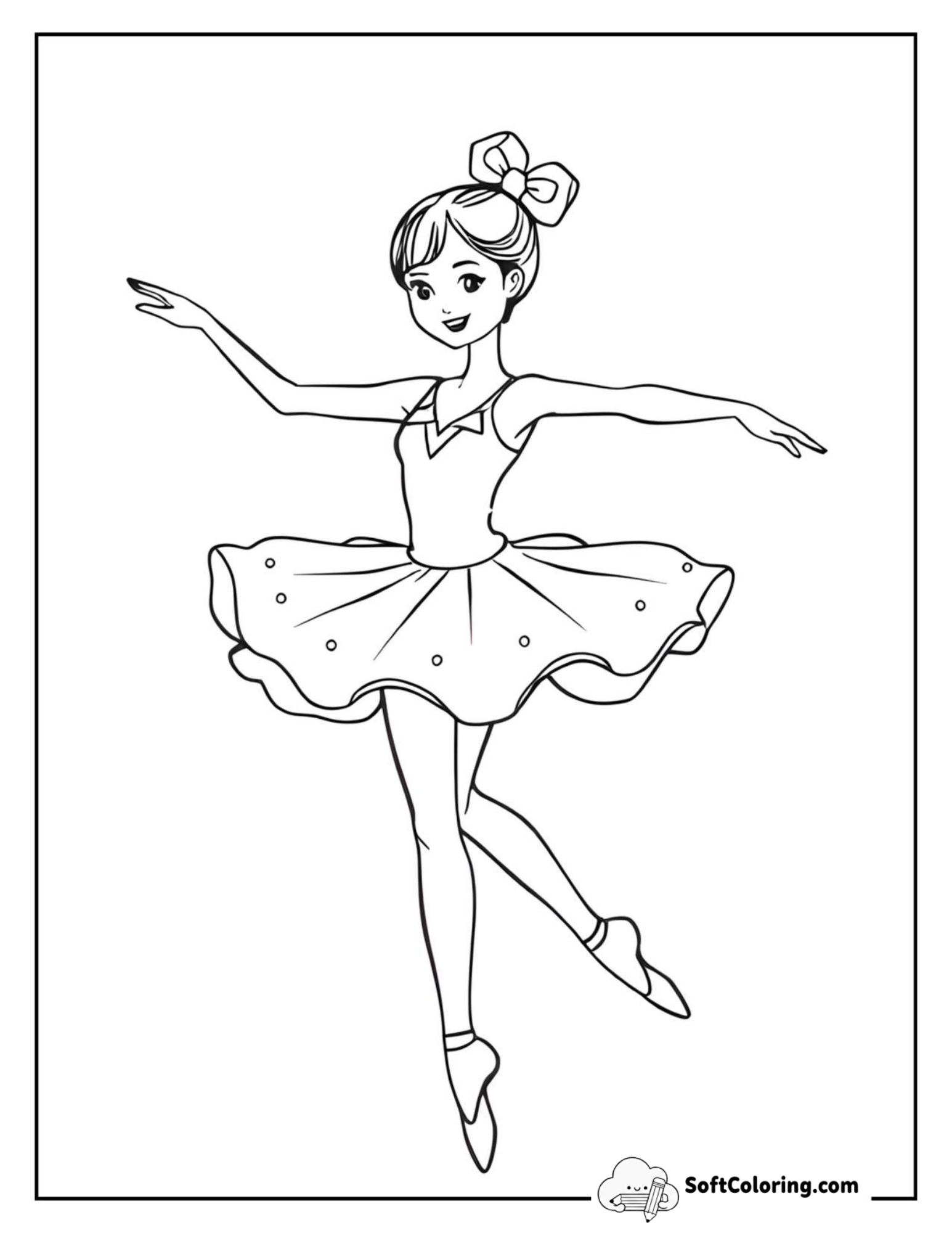 Happy Ballerina Dancing