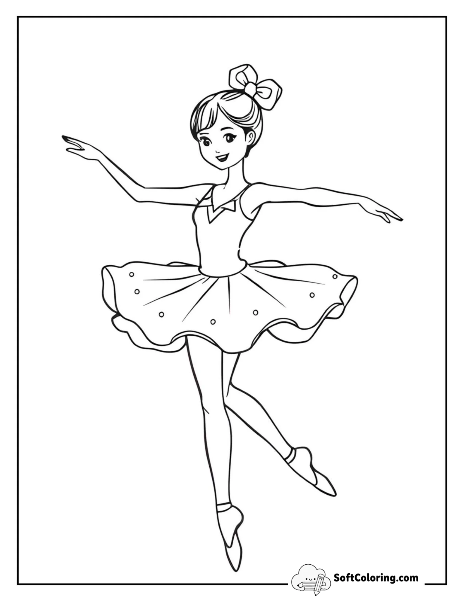 Happy Ballerina Dancing