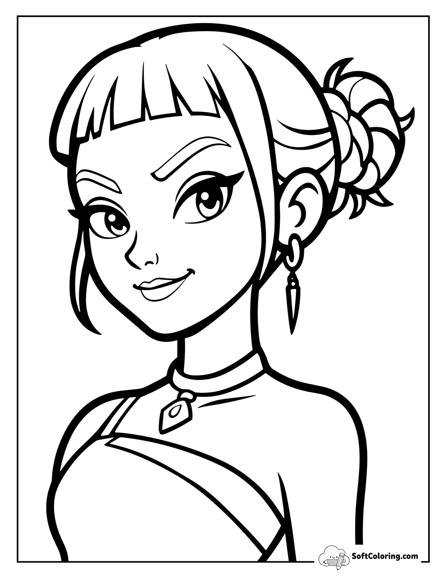 Simple Zoey Profile Picture With Chic Hairstyle