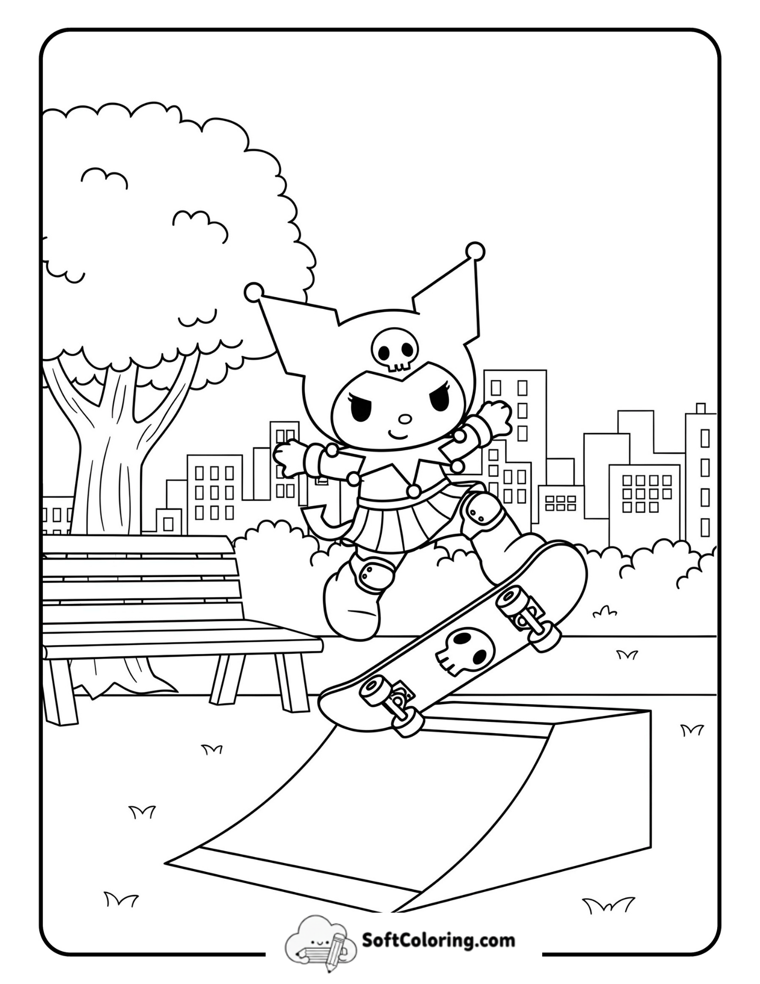 Skater Kuromi At City Park