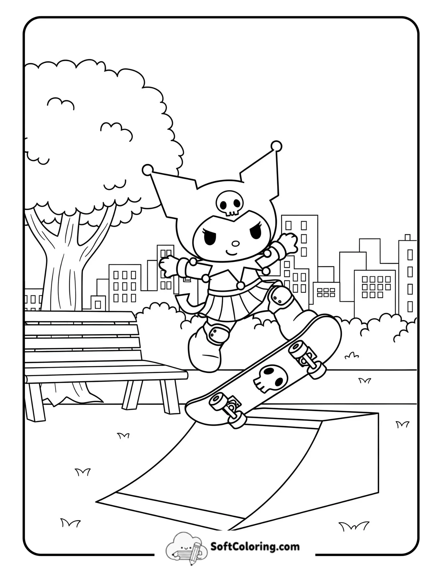 Skater Kuromi At City Park