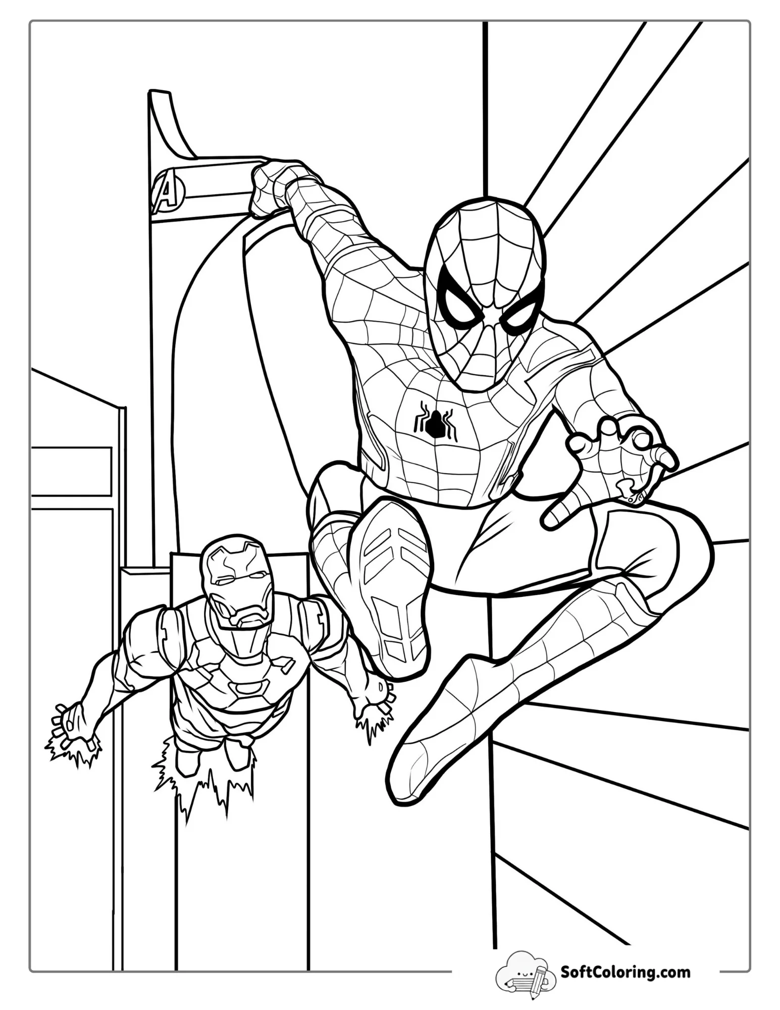 Spider-Man And Iron Man Working Together