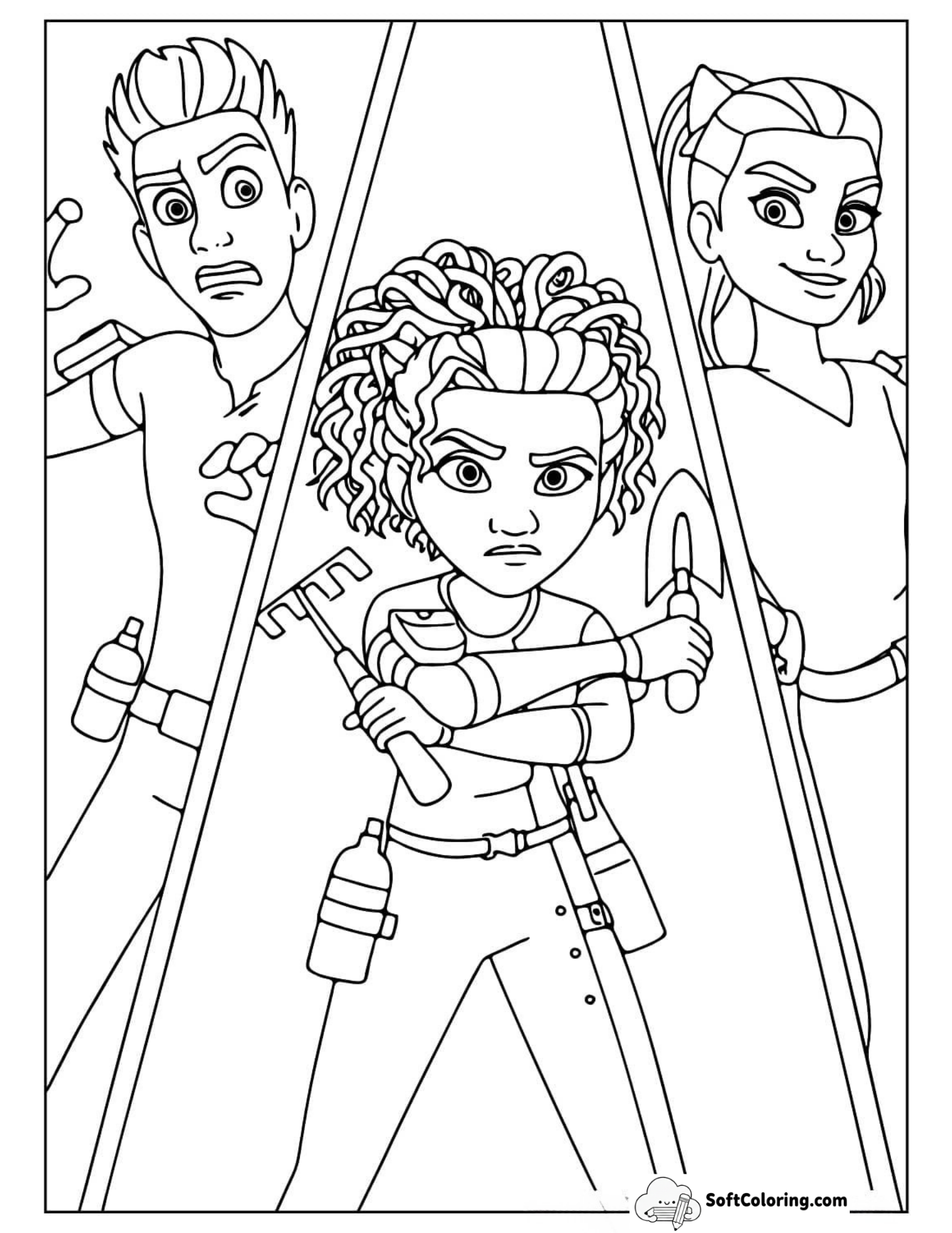 Wyatt, Zed, And Addison Action Pose