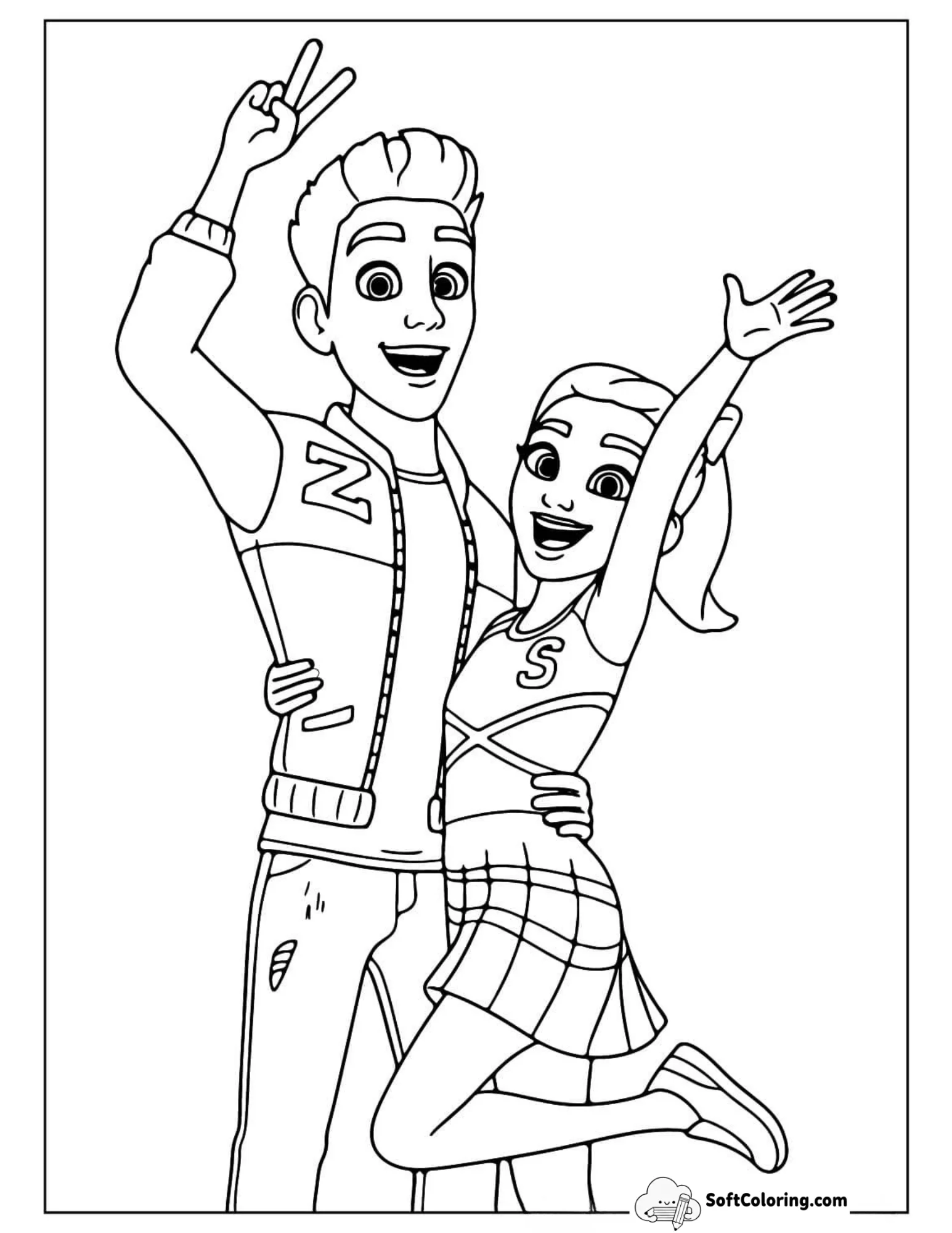 Zed And Addison Cheering
