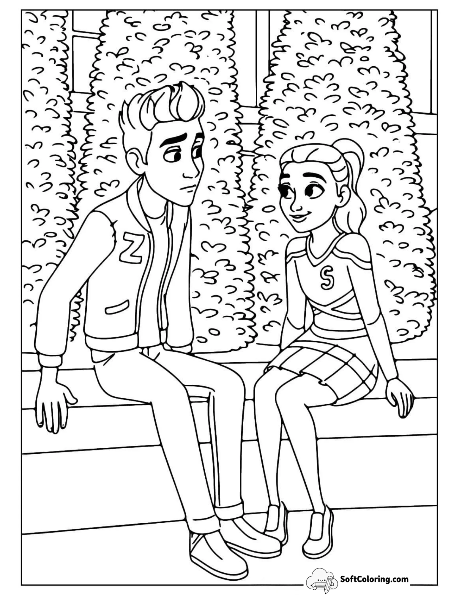 Zed And Addison Sitting Together