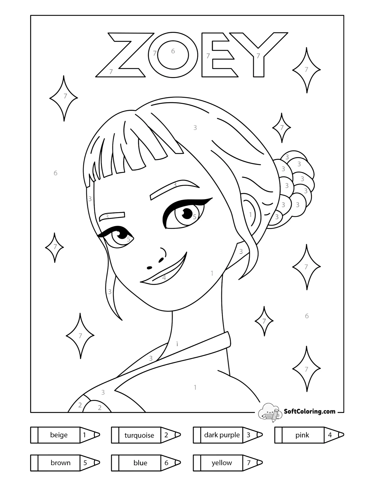 Zoey Color By Number