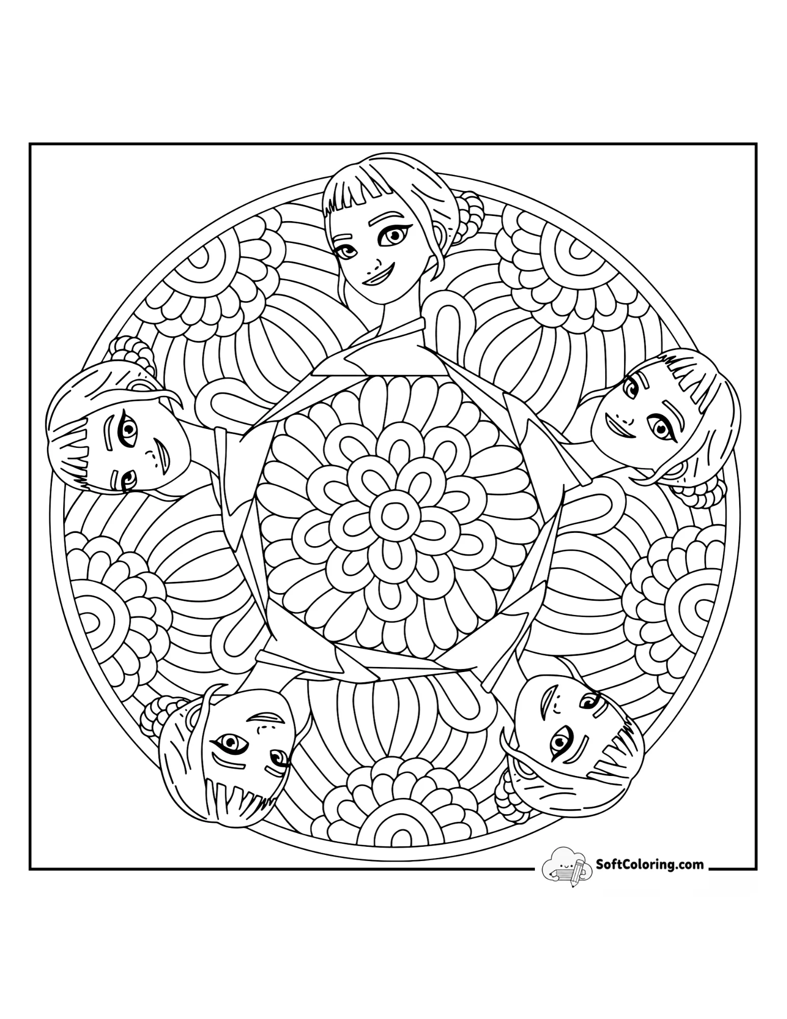 Zoey In Full Mandala Mode