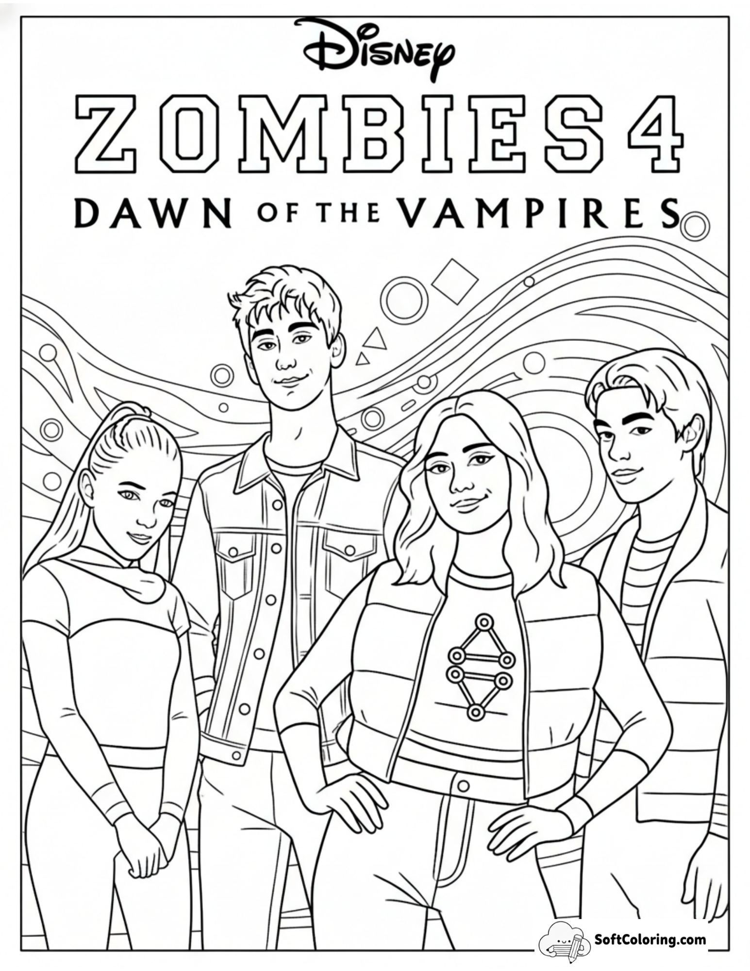 Dawn Of The Vampires Coloring Page