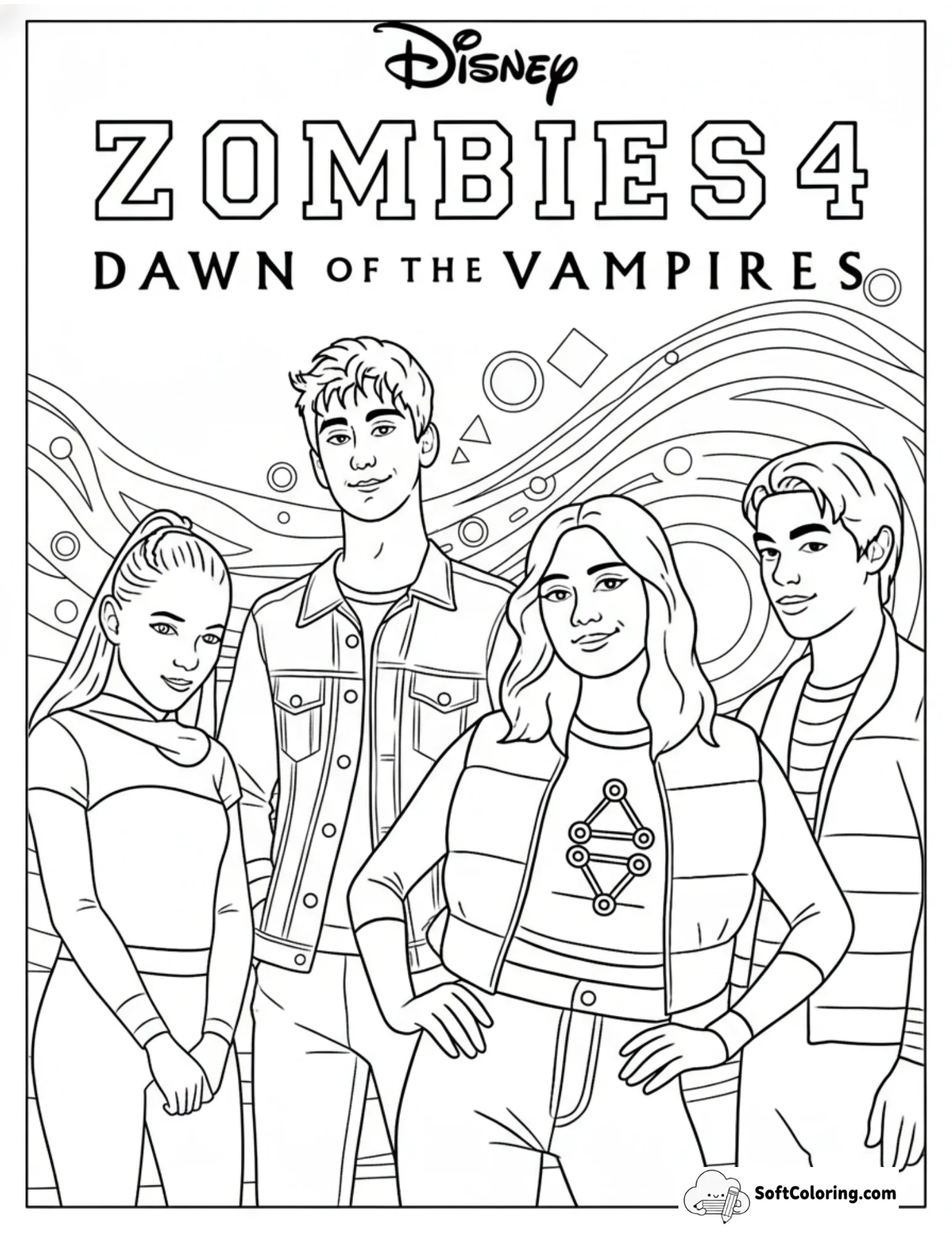 Dawn Of The Vampires Coloring Page